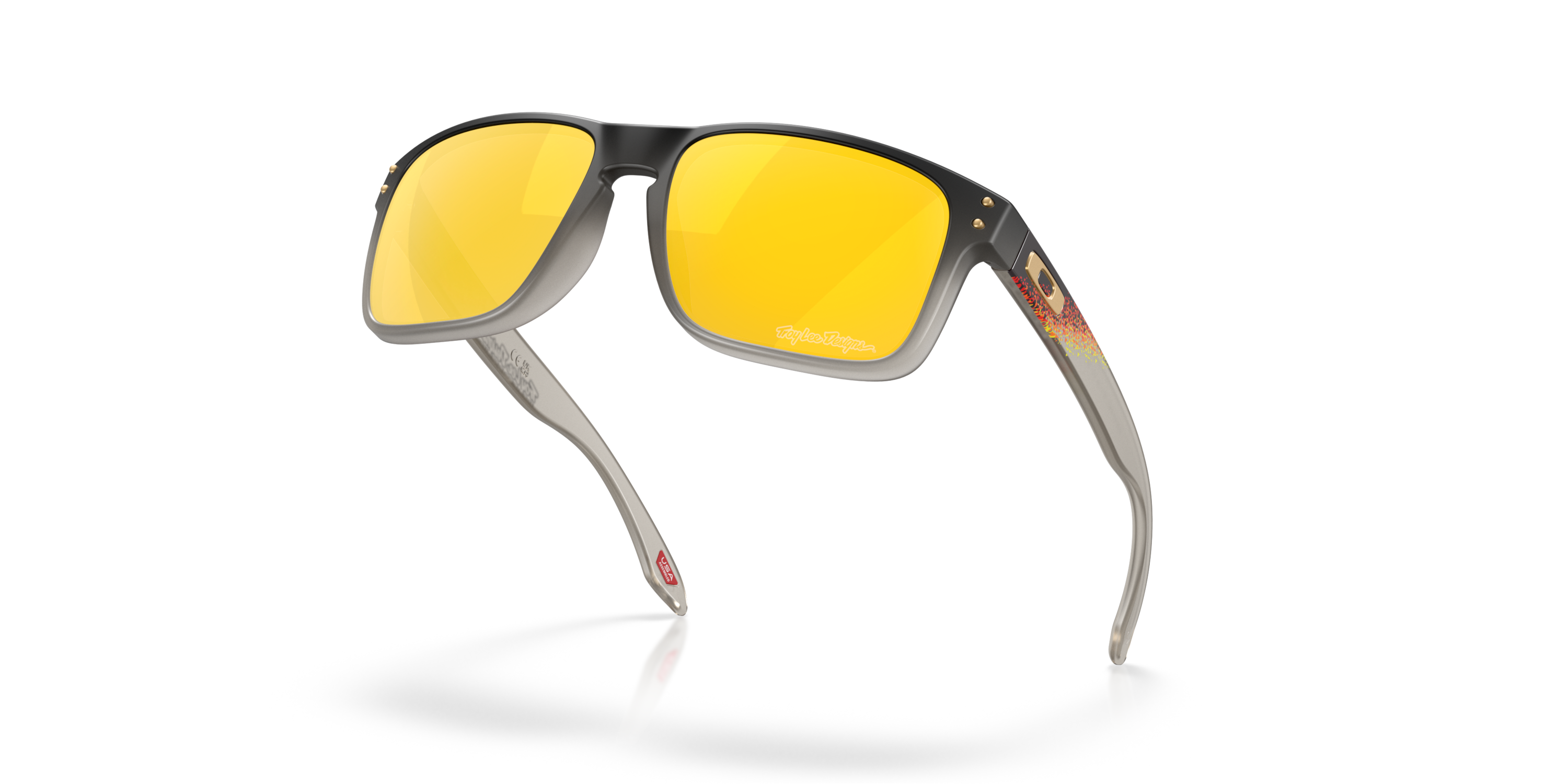 Oakley Holbrook™ Troy Lee Designs Series - Prizm 24k gepolariseerde glazen Zwart Fade montuur zonnebril