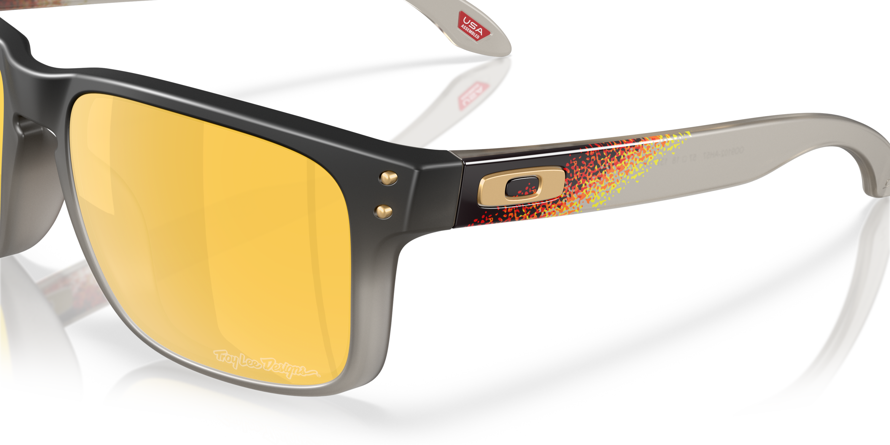 Oakley Holbrook™ Troy Lee Designs Series - Prizm 24k gepolariseerde glazen Zwart Fade montuur zonnebril