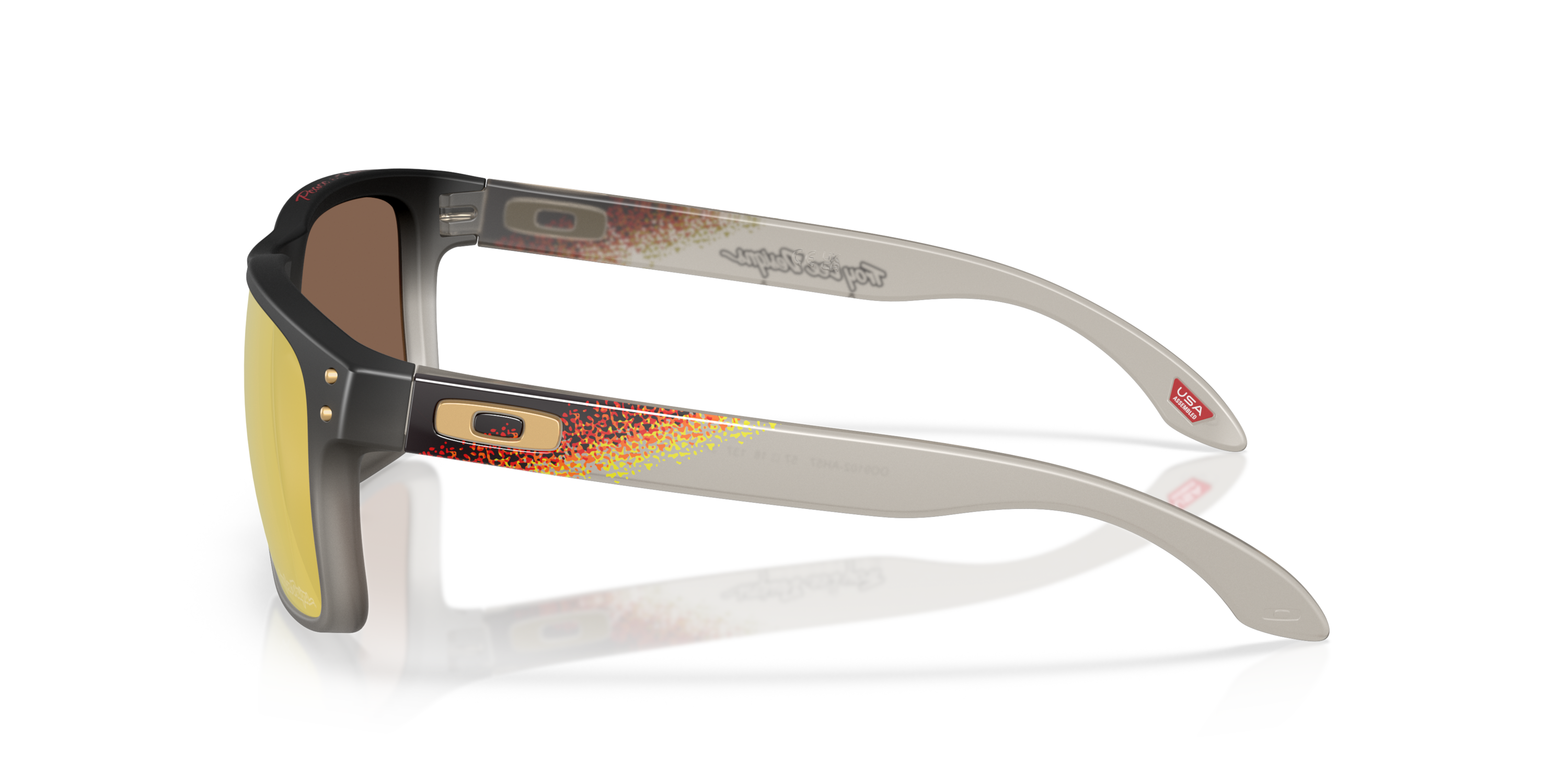 Oakley Holbrook™ Troy Lee Designs Series - Prizm 24k gepolariseerde glazen Zwart Fade montuur zonnebril