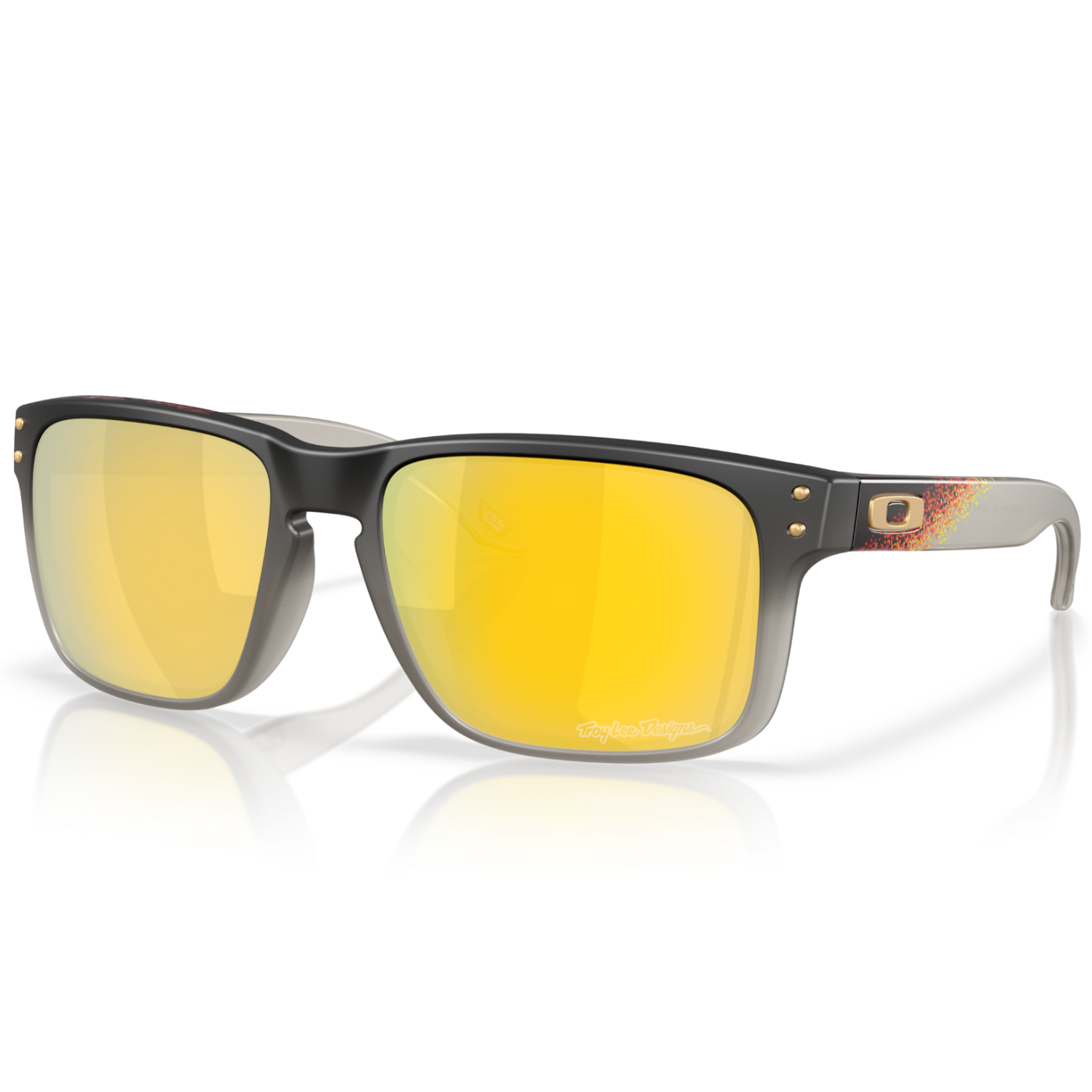Oakley Holbrook™ Troy Lee Designs Series - Prizm 24k gepolariseerde glazen Zwart Fade montuur zonnebril
