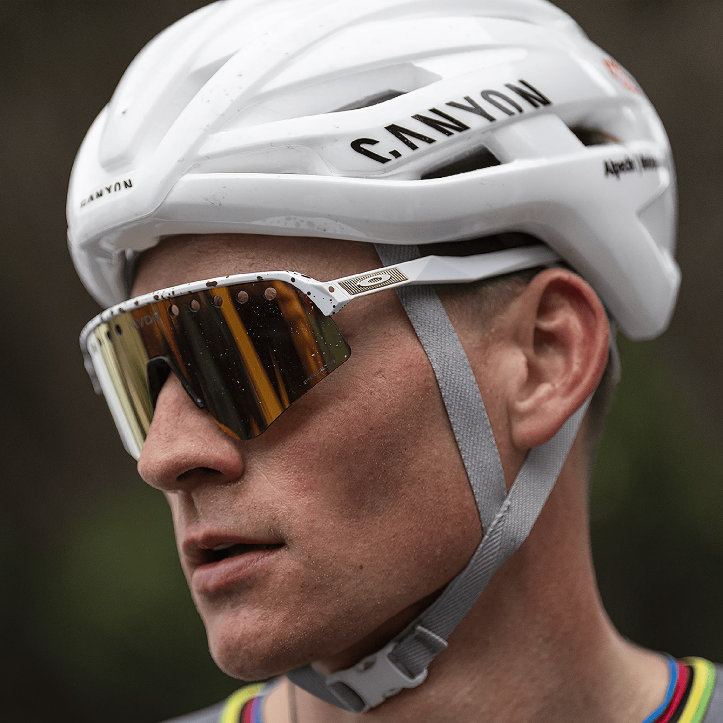 Oakley MVDP Signature Series Sutro Lite Sweep - Prizm 24k Lenses Red/Gold Splatter Frame Sunglasses