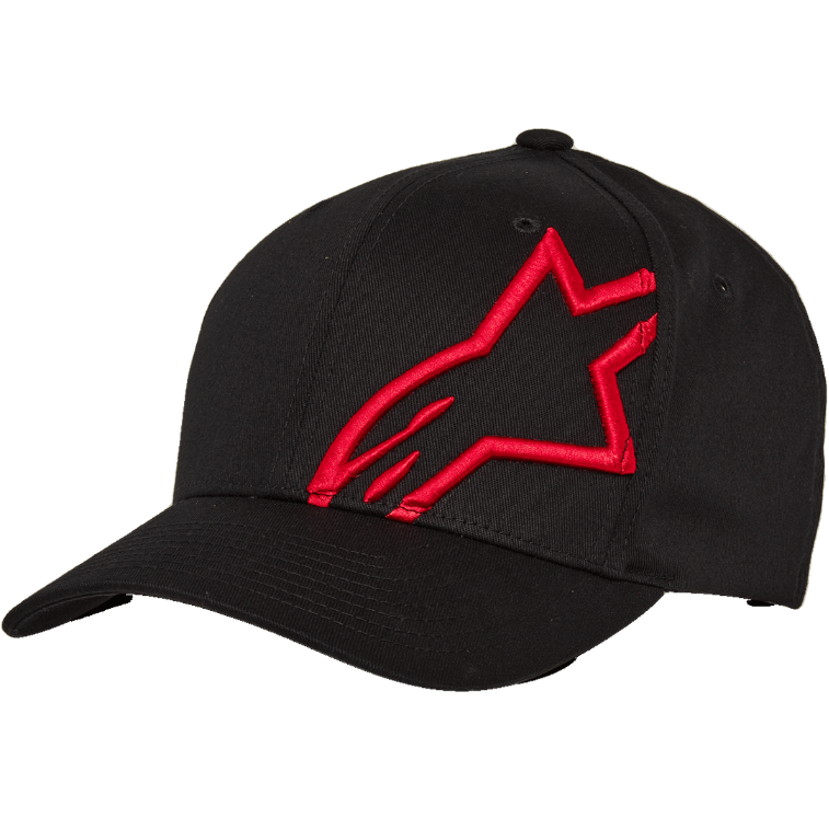 Casquette Corp Shirt 2 incurvée - Noir/Rouge