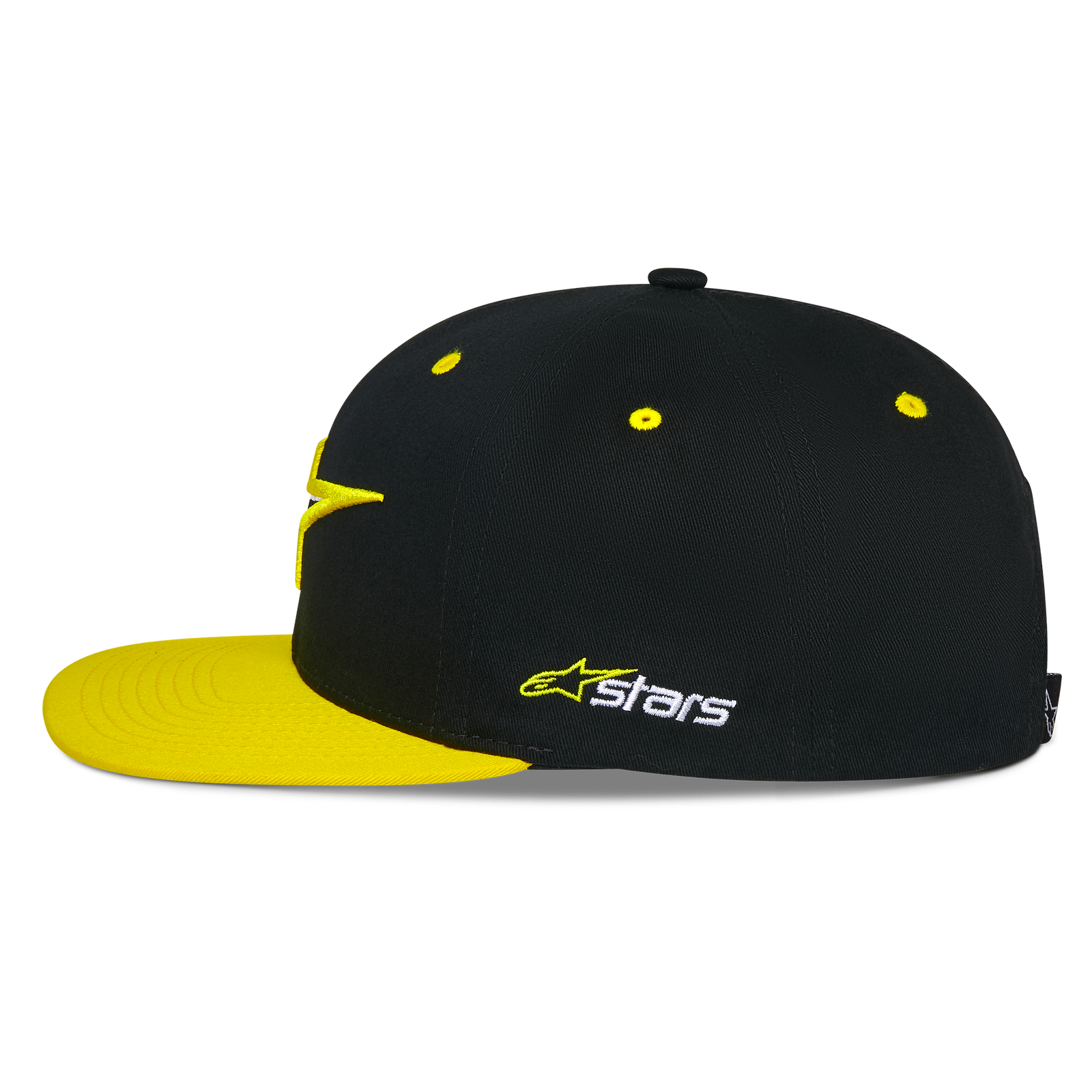 Thickness Snapback Hat - Black/Hi-Viz Yellow