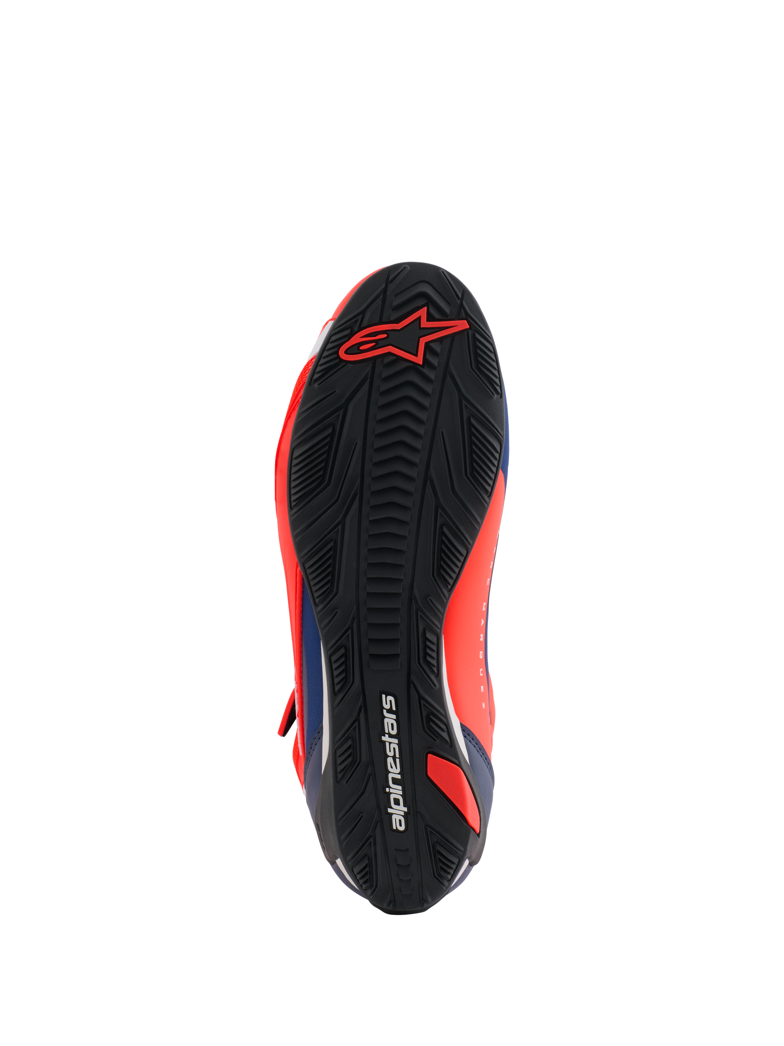 MM93 Faster-4 schoenen - Rood fluorescerend/donkerblauw