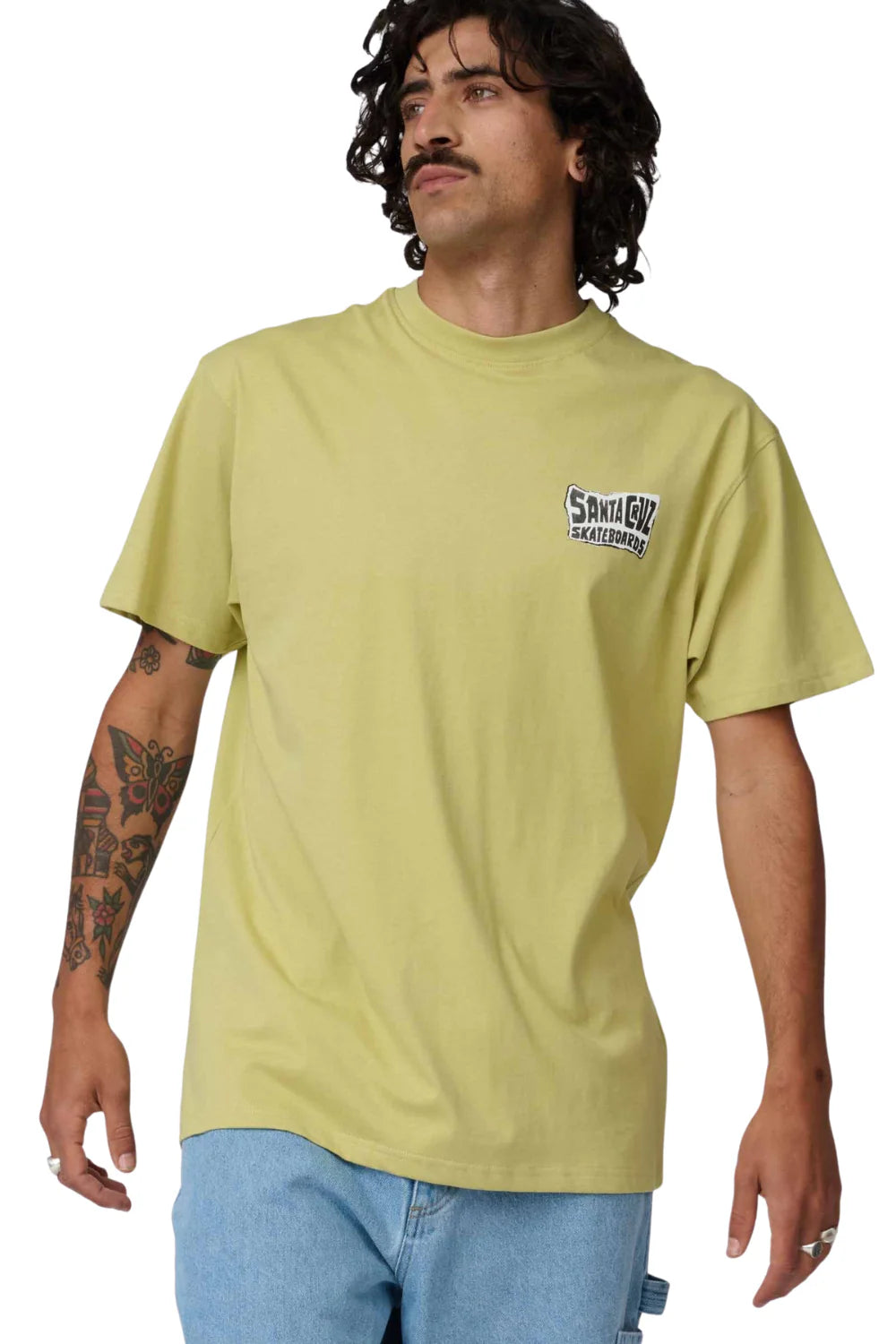 Santa Cruz Collage Hand T-Shirt - Faded Khaki