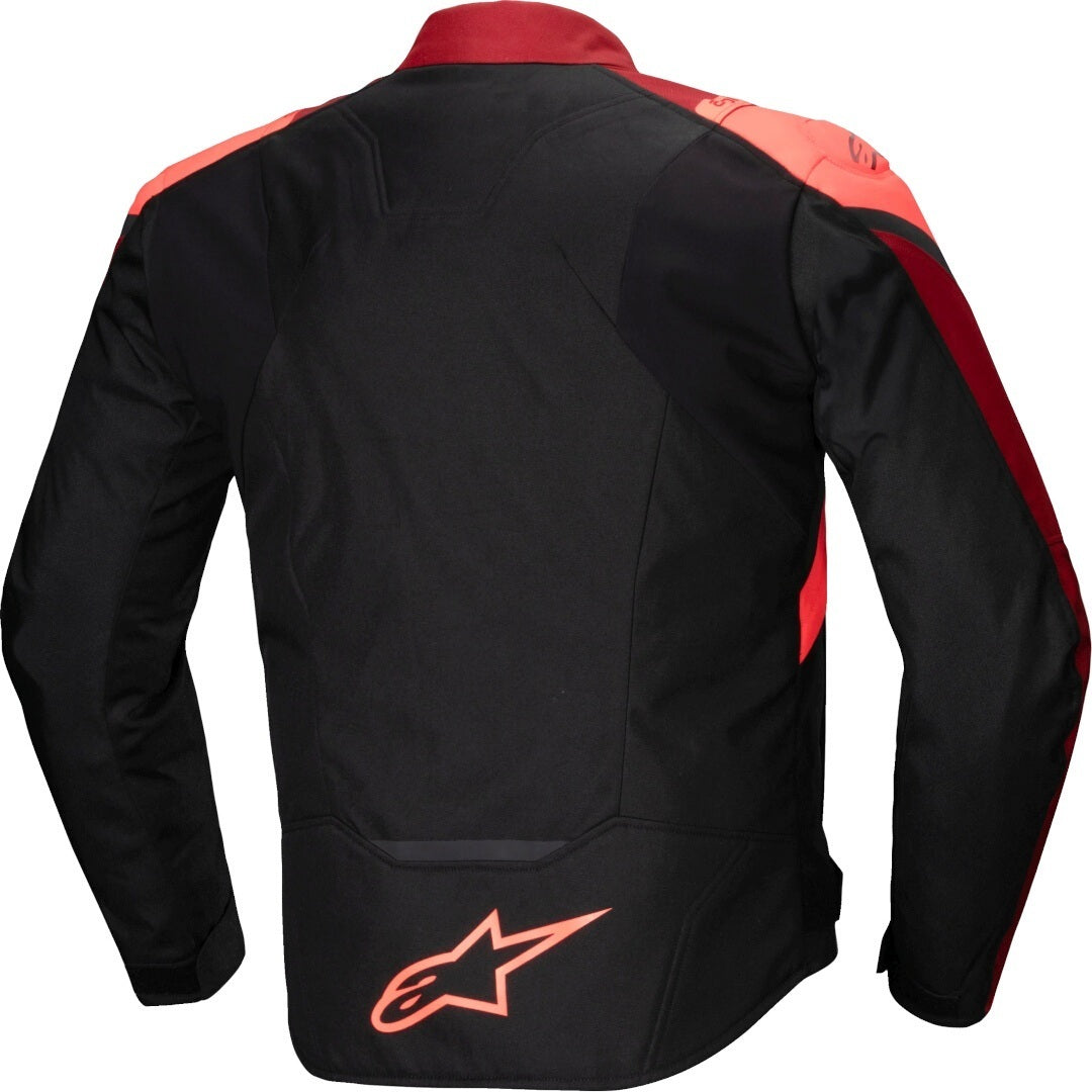 Veste imperméable T-Jaws V4 - Noir Rouge fluo/Rouge foncé