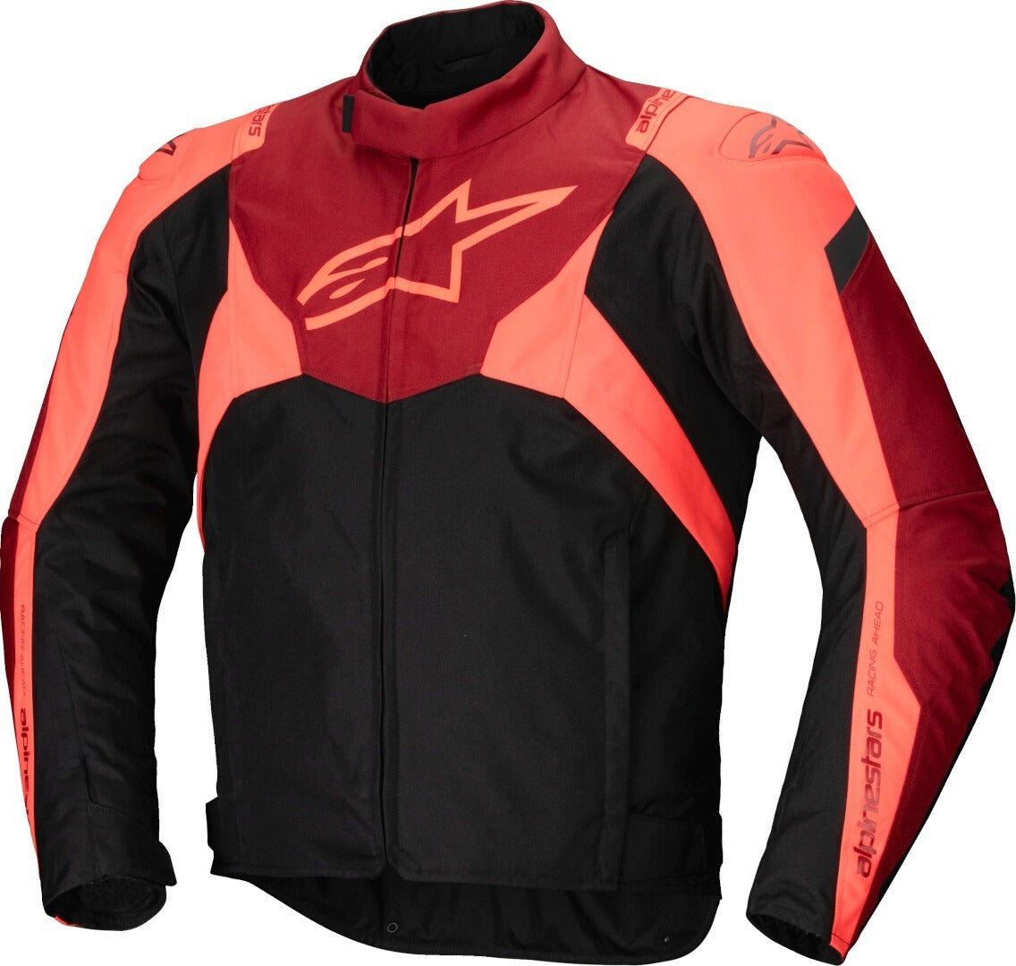 Veste imperméable T-Jaws V4 - Noir Rouge fluo/Rouge foncé