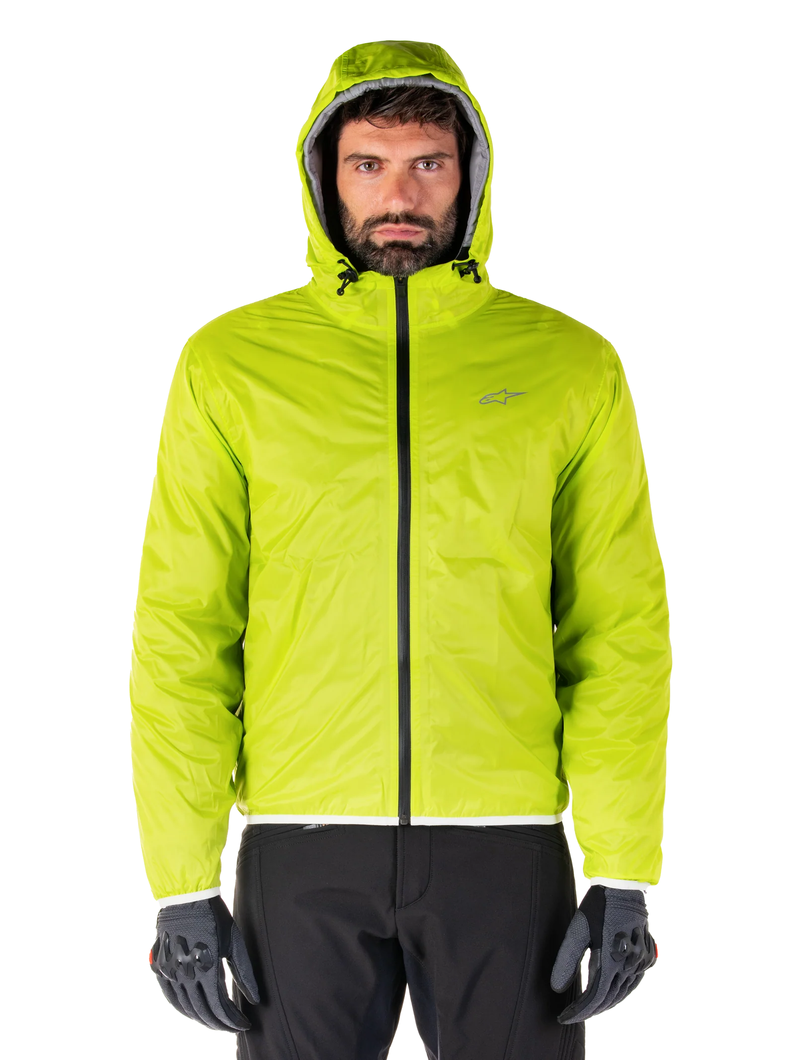 Mohobbs Waterproof Jacket - Lunar Gray/Lime Punch