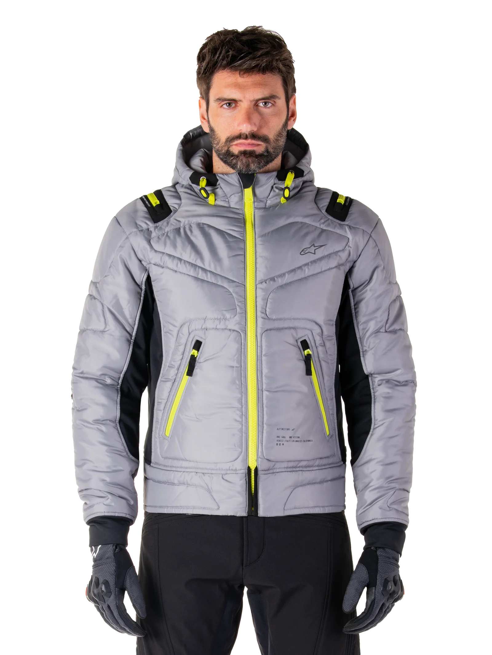 Mohobbs Waterproof Jacket - Lunar Gray/Lime Punch