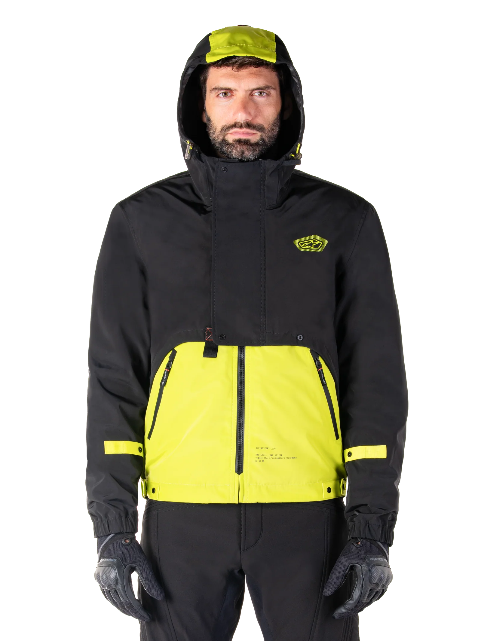 Mootant Waterproof Parka Jacket - Lime Green/Blackl