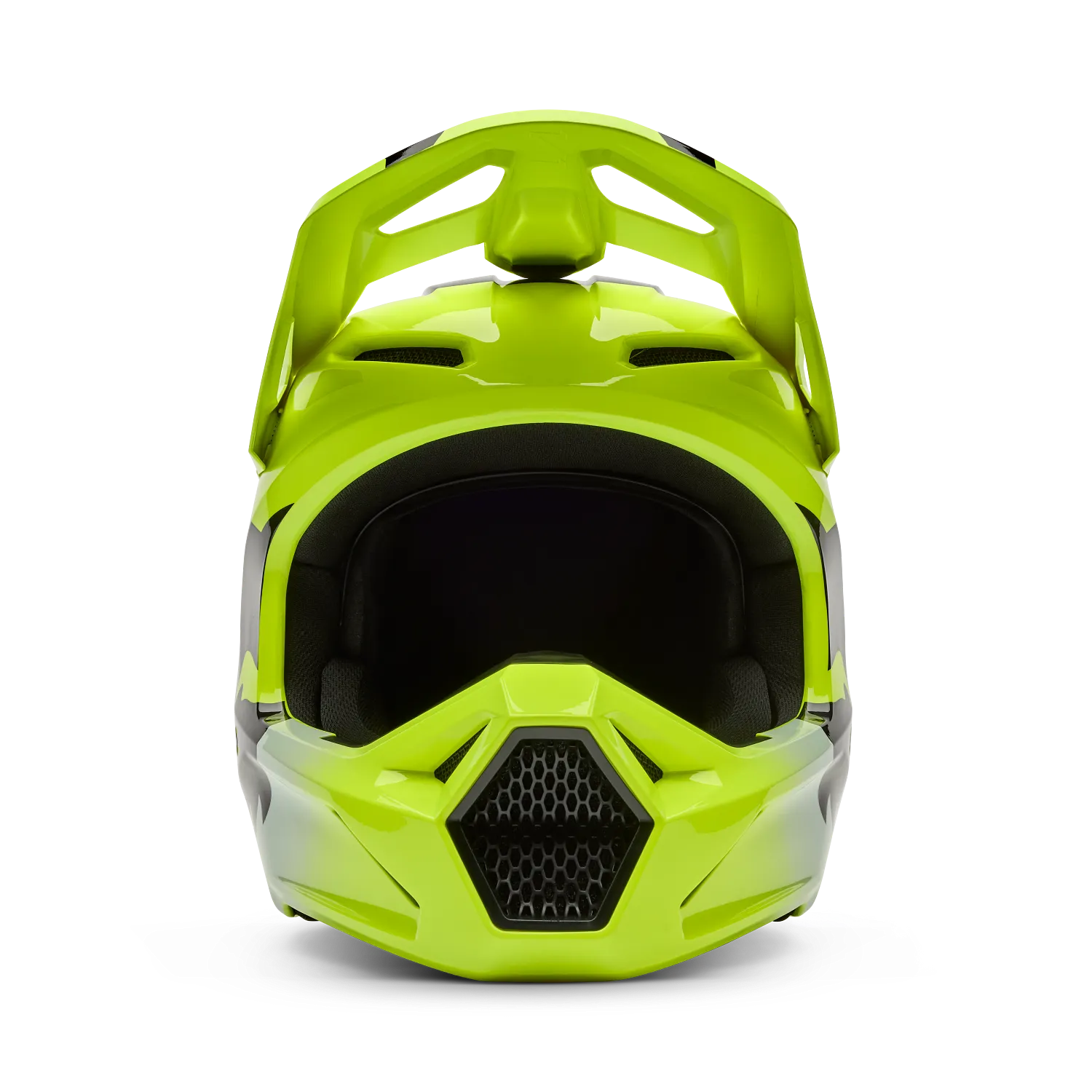 Fox V1 Shield Helmet - Flo Yellow