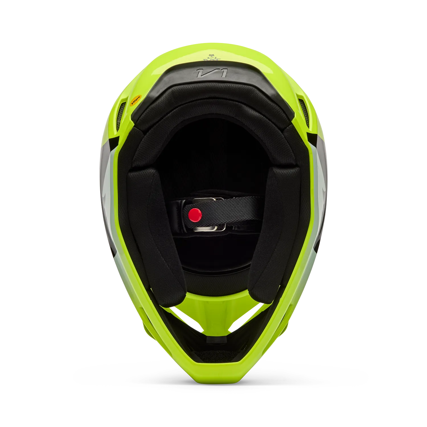 Fox V1 Shield Helmet - Flo Yellow