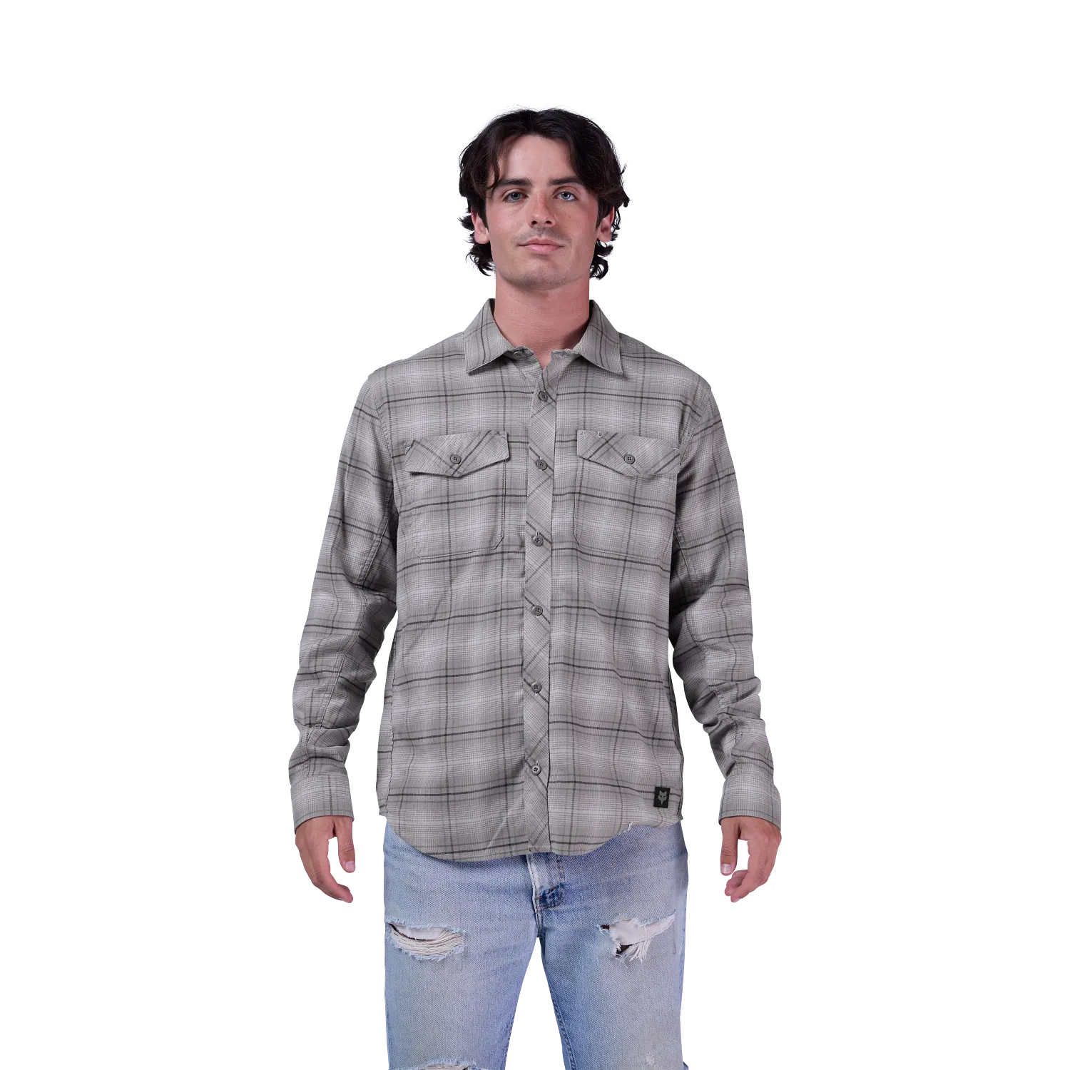 Chemise à manches longues Fox Survivalist Stretch Flannel - Gris clair