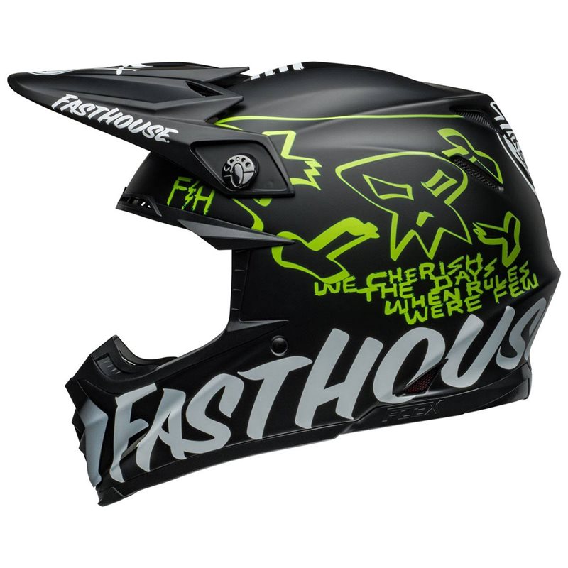 Bell Moto-9S Flex Fasthouse MC Core Helmet Black/Yellow