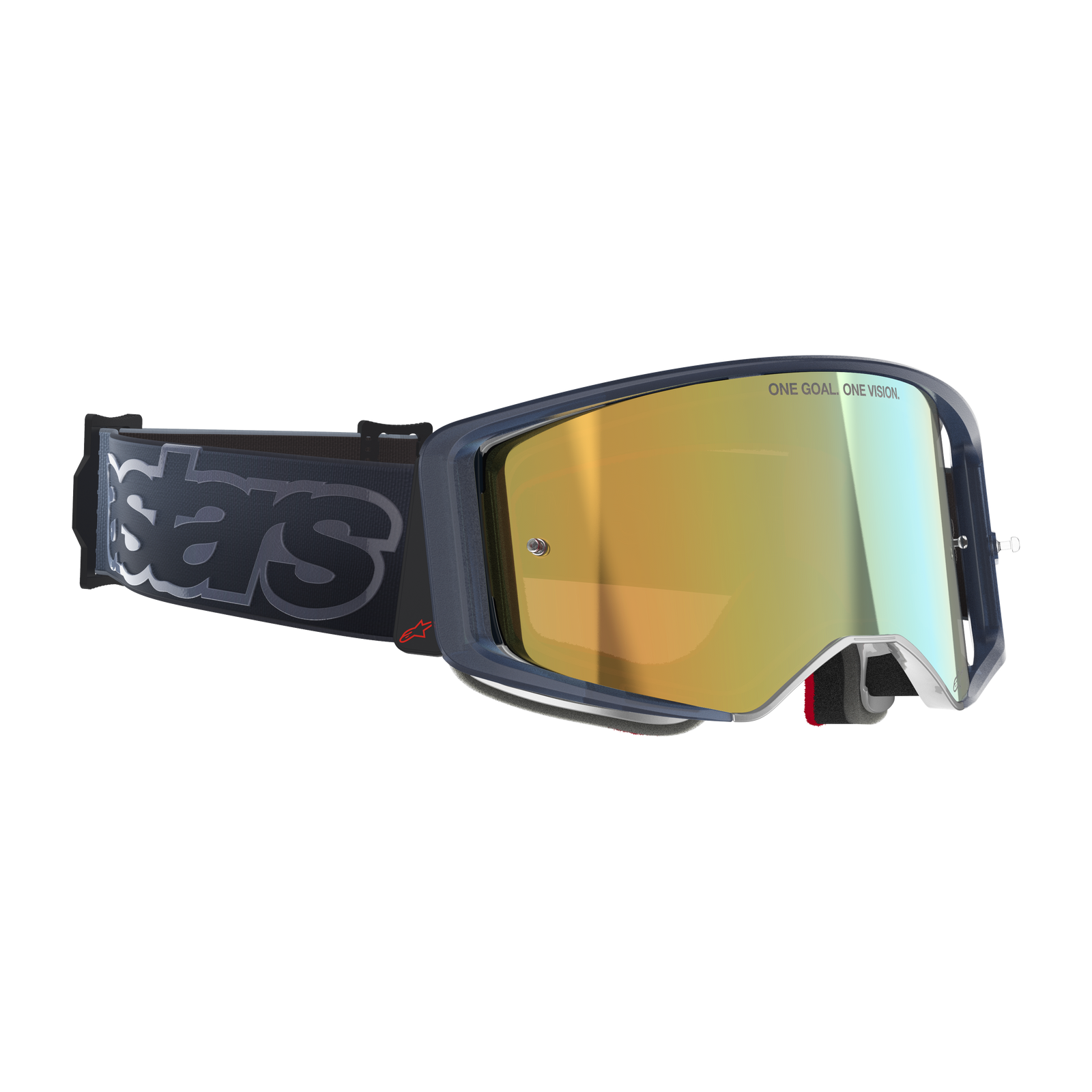 Masque Alpinestars Vision Vista - Noir Miroir Or