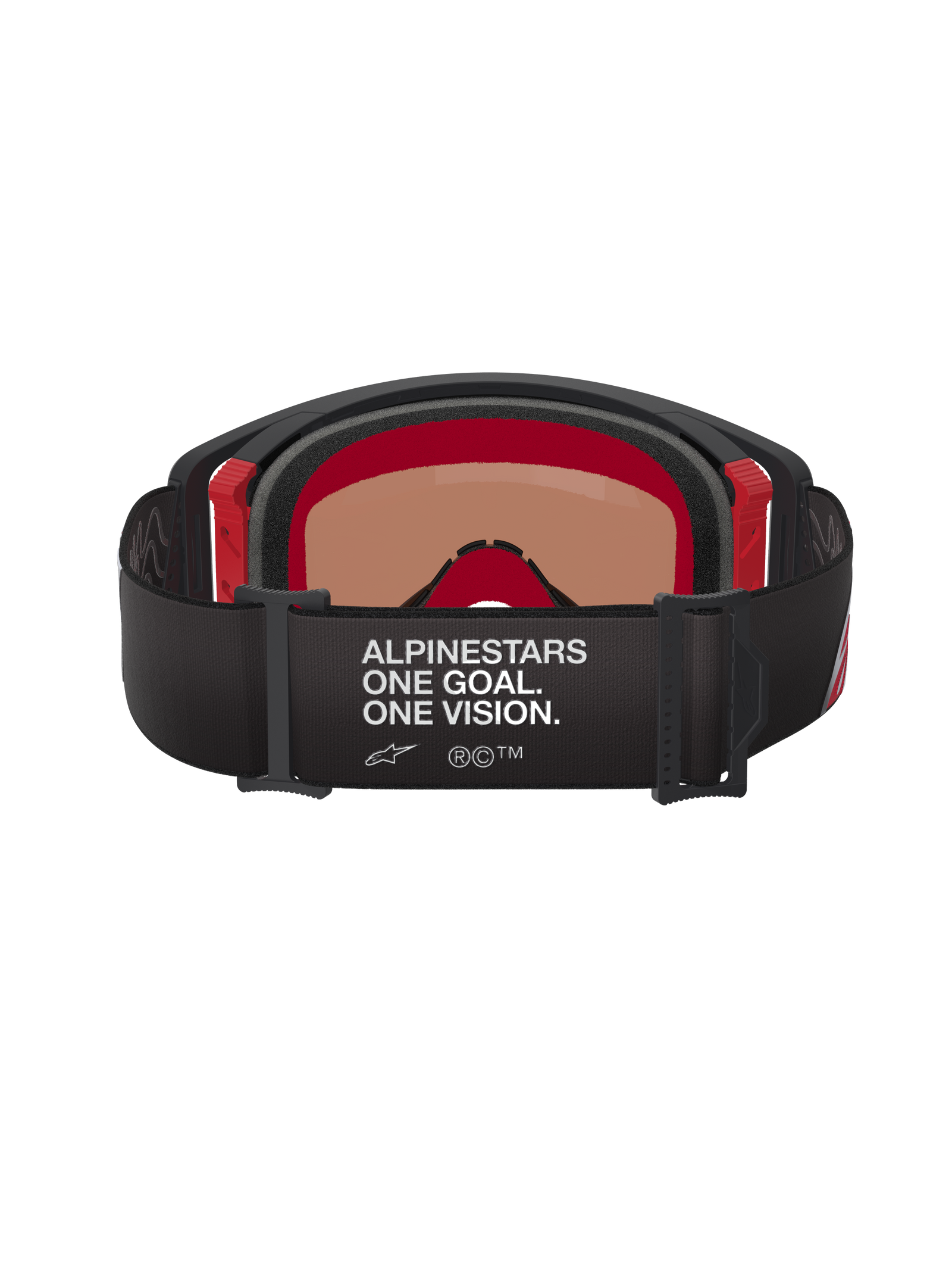 Alpinestars Supertech Corp Goggles Absolute Vision - Zwart Rood Spiegel Zilver