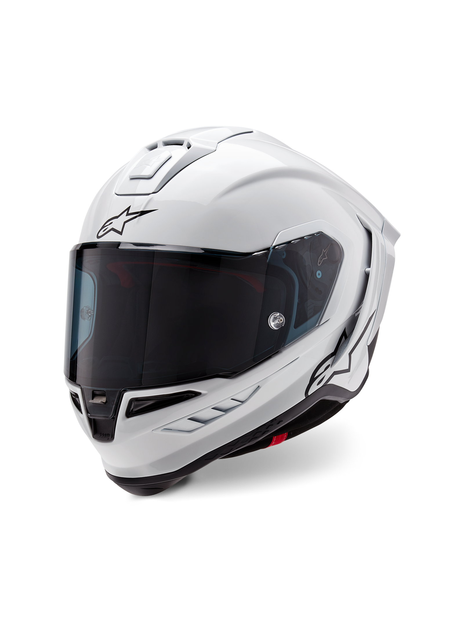 Supertech R10 Solid Helmet - White Glossy Black Matt
