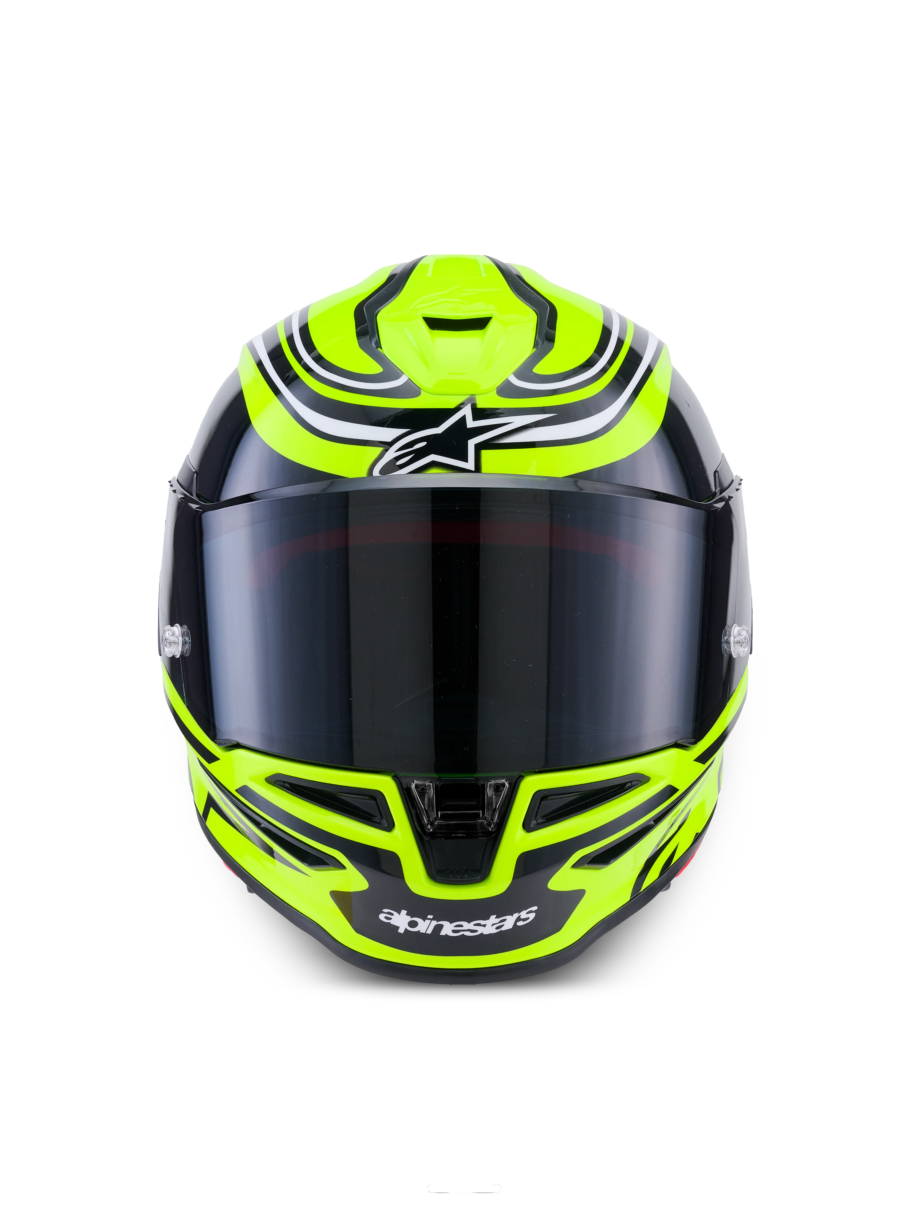 Alpinestars S-R7 Zeal Helmet - Yellow Fluo/Black/White Glossy