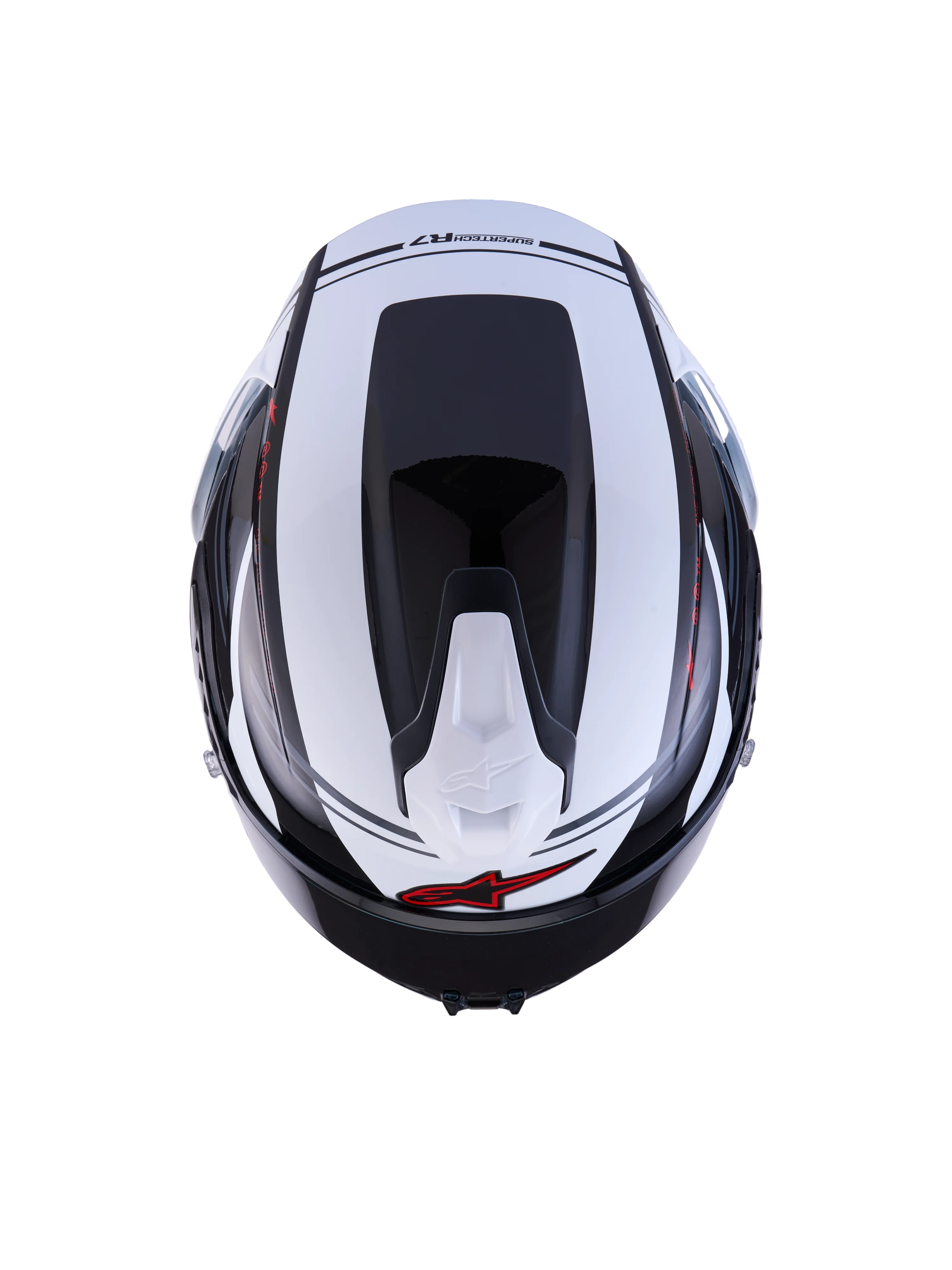 Alpinestars S-R7 A-Core Helmet - Red/White/Red Glossy