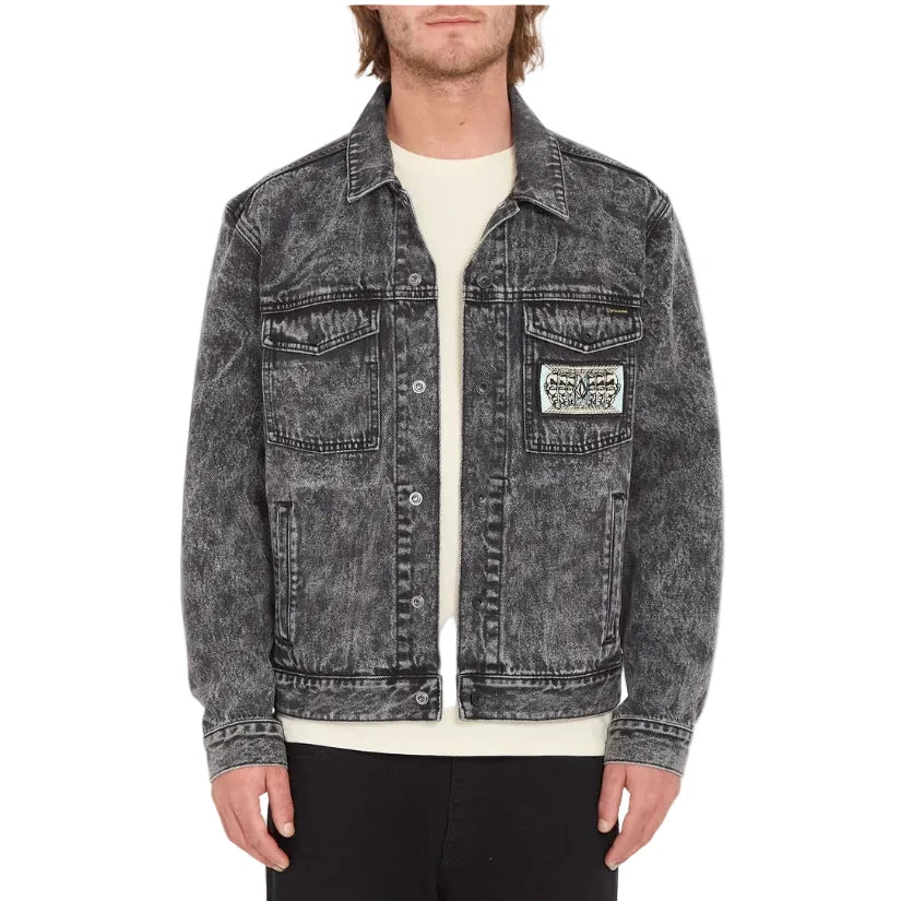 Volcom Mind Invasion Denim Jacket - Worn Black