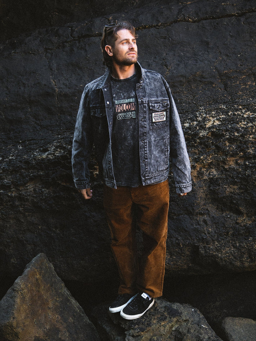 Volcom Mind Invasion Denim Jacket - Worn Black