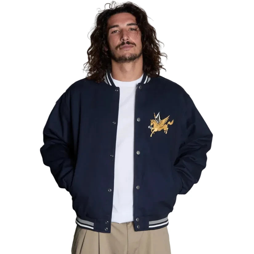 Volcom Flying Machines Bomber Jacket - Navy