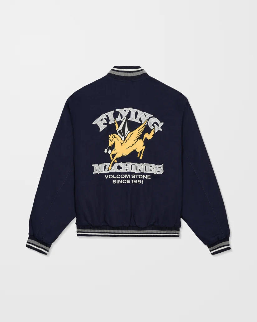 Volcom Flying Machines Bomber Jacket - Navy