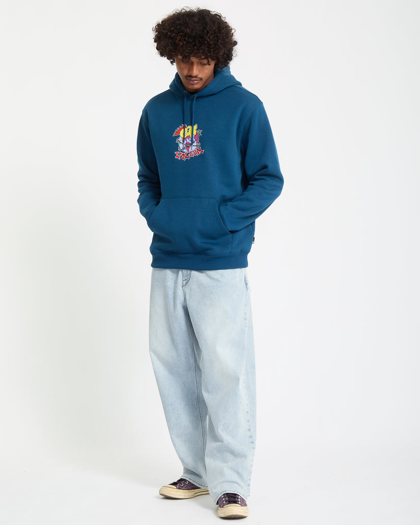 Sweat à capuche Volvom Noder - Bleu cosmique