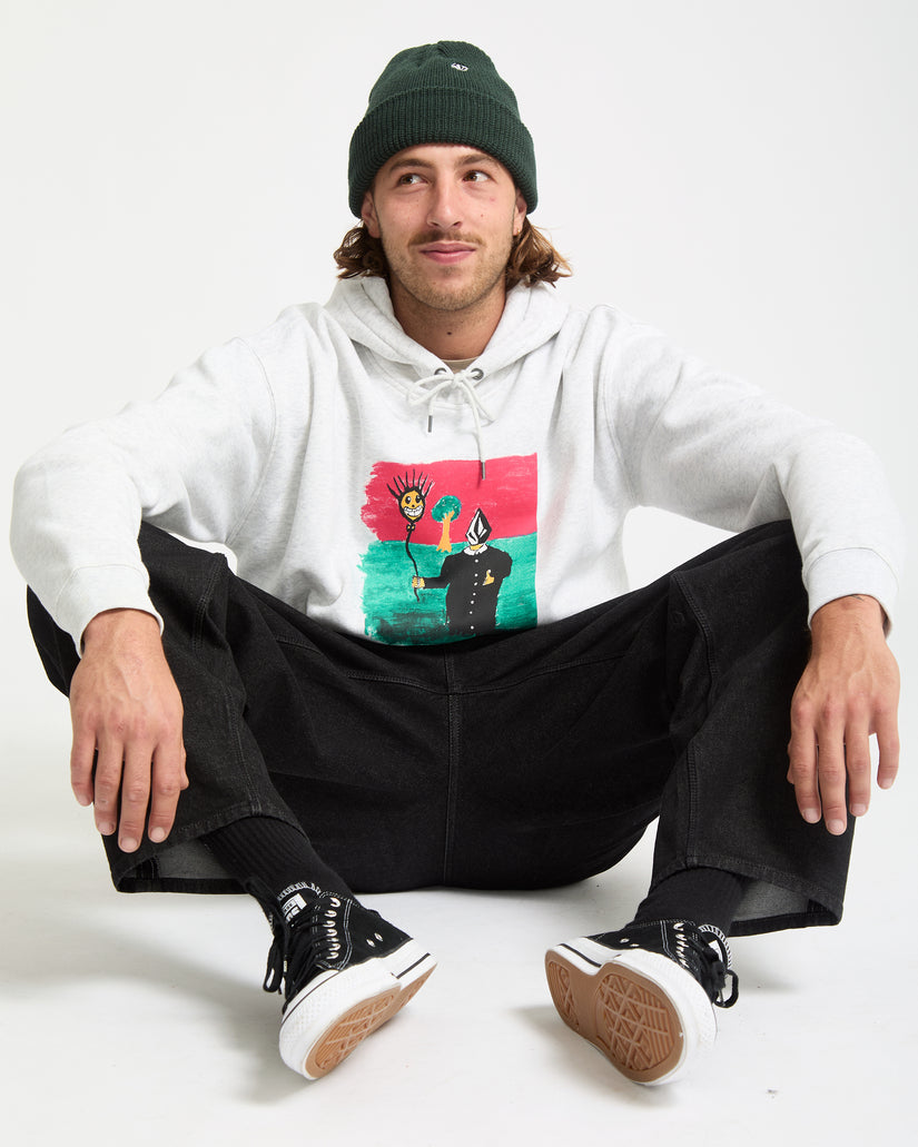 Sweat à capuche Volcom Issam - Gris chiné