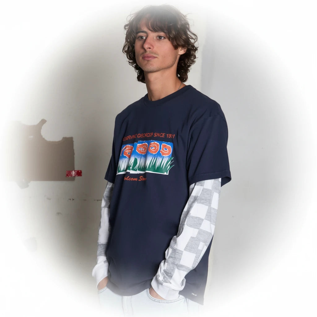 Volcom X Carrau 1 T-Shirt - Marine