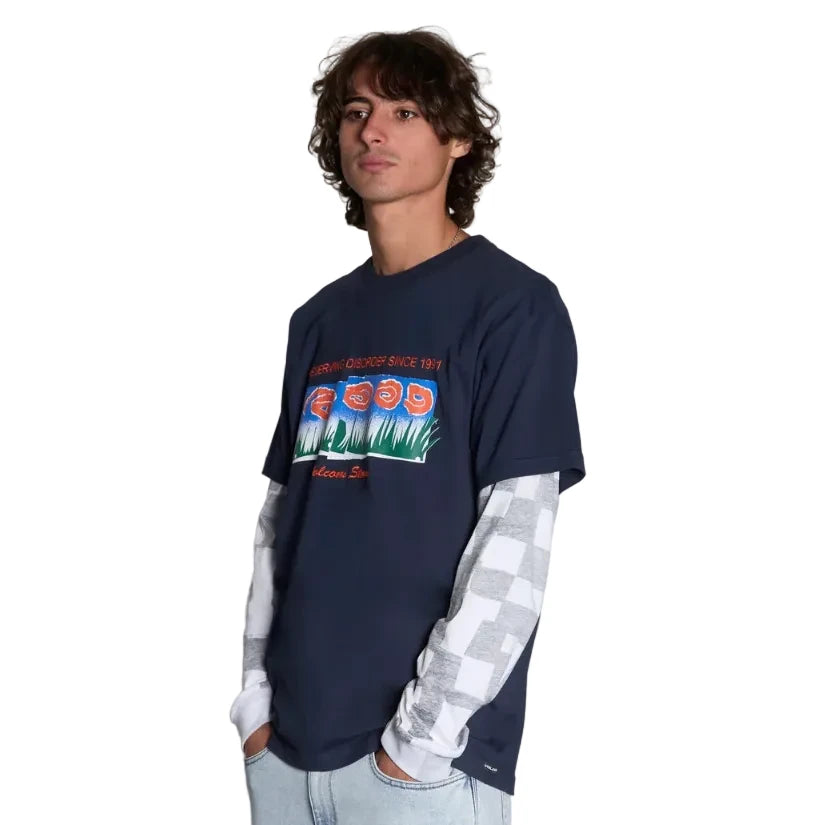 Volcom X Carrau 1 T-Shirt - Marine