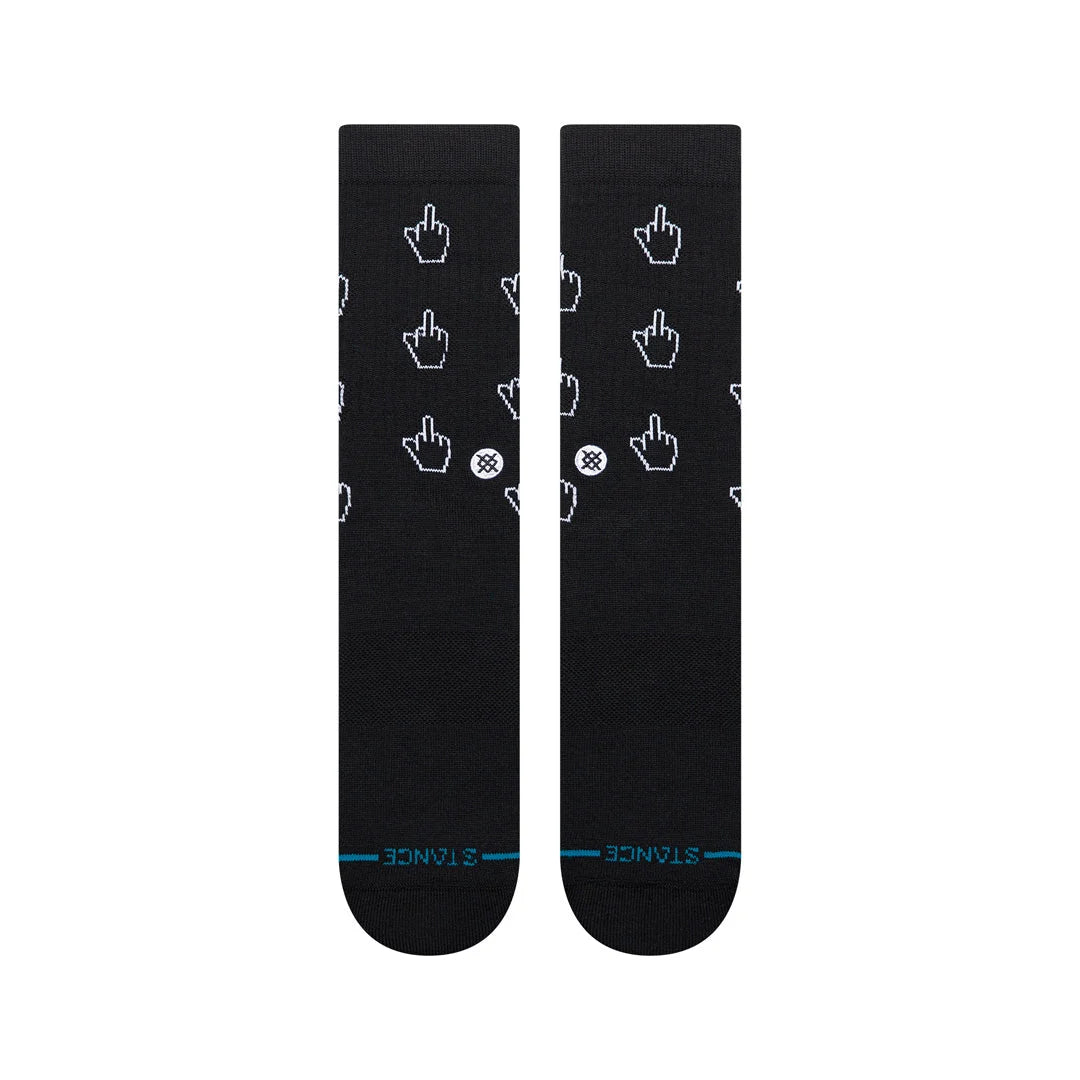 Stance Cursor Crew Sock - Black