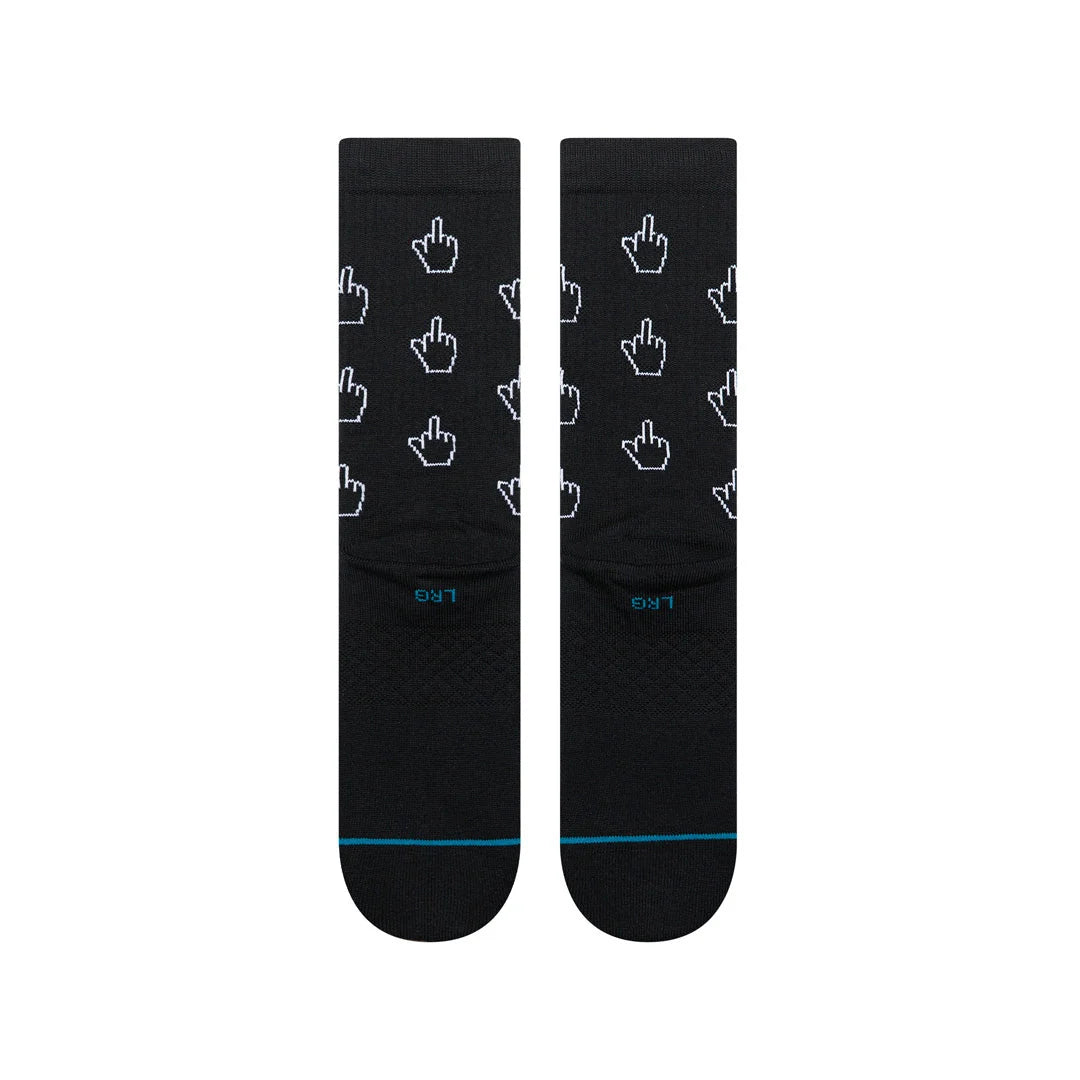 Stance Cursor Crew Sock - Black