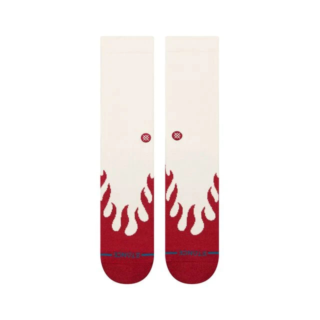 Stance Heating Up Crew Sock - Red