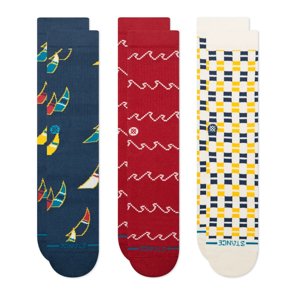Stance Regatta 3-Pack Crew Socks - Multi