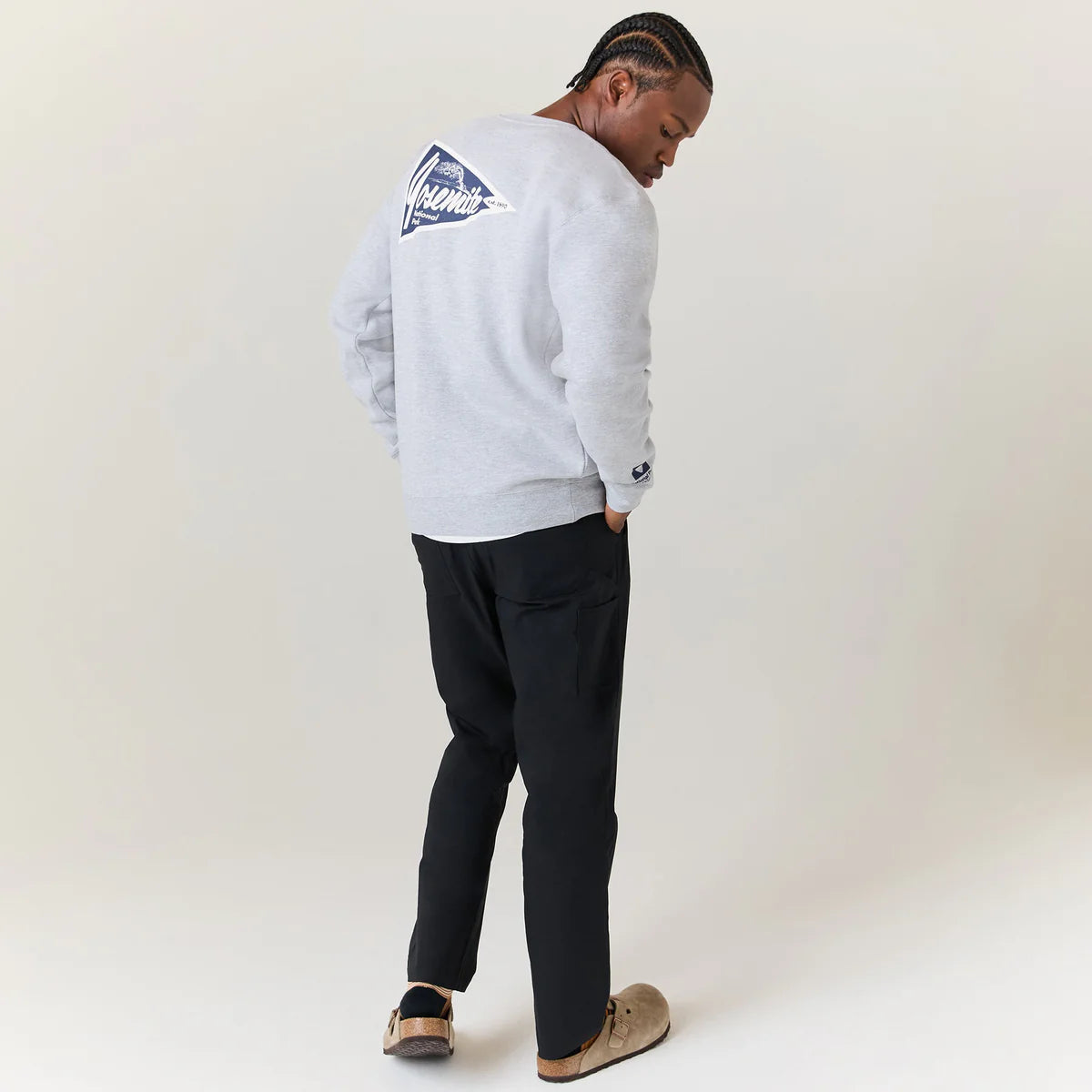 Stance National Parks Crewneck - Heather Grey