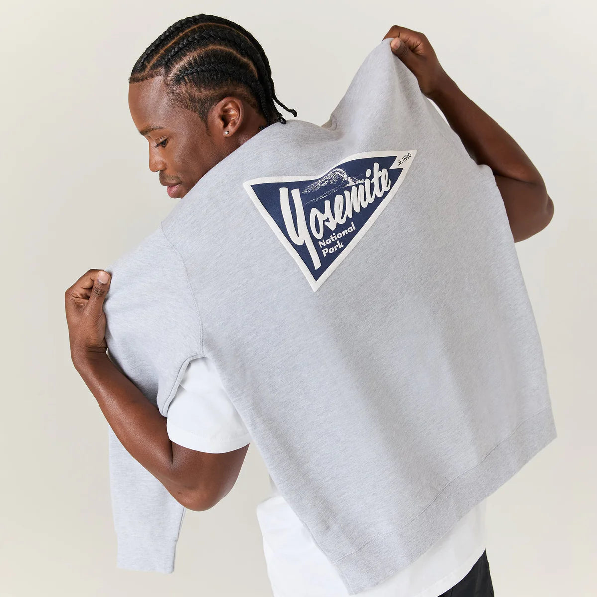 Stance National Parks Crewneck - Heather Grey