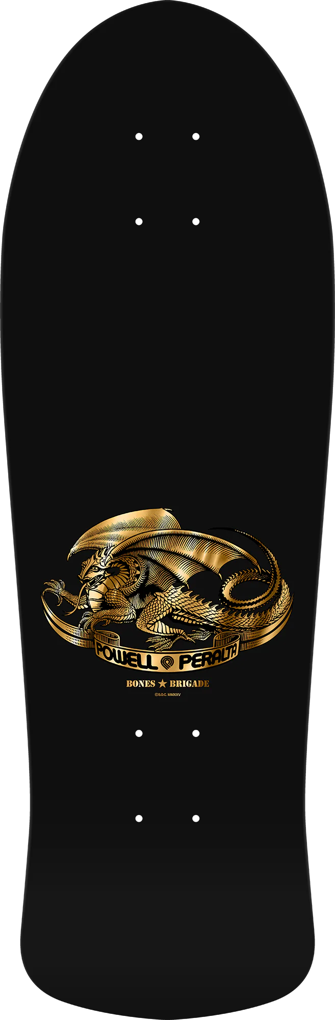 Bones Brigade Série 16 Édition Limitée Jeu de cartes Lance Mountain - Noir/Or métallisé