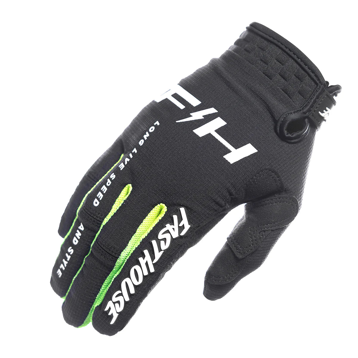 Elrod Nitro Gloves - Black Neon