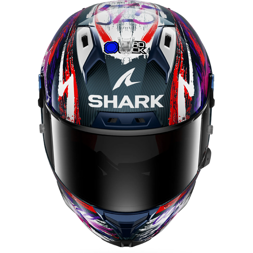 Shark Aeron Gp FIM Racing #1 Zarco Replica Signature Helmet - Carbon White Violet