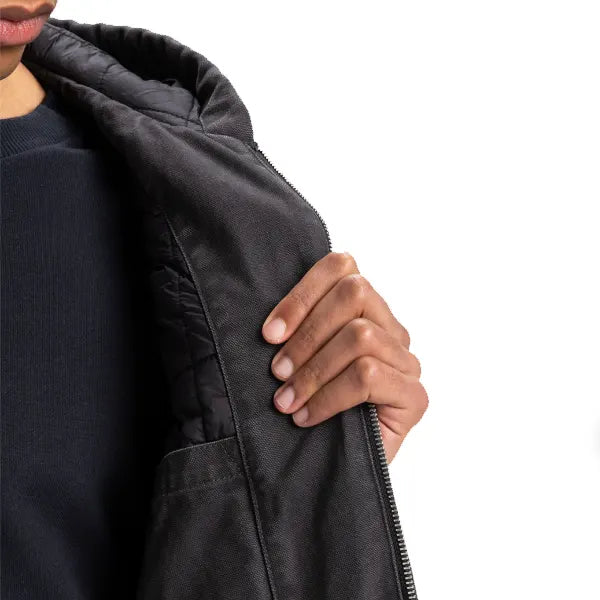 Quiksilver Straight Out Insulated Hood Jacket - Tarmac