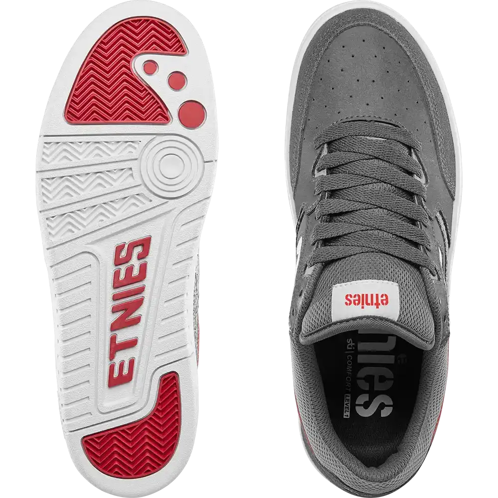 Etnies Loot - Gris/Gris clair/Rouge