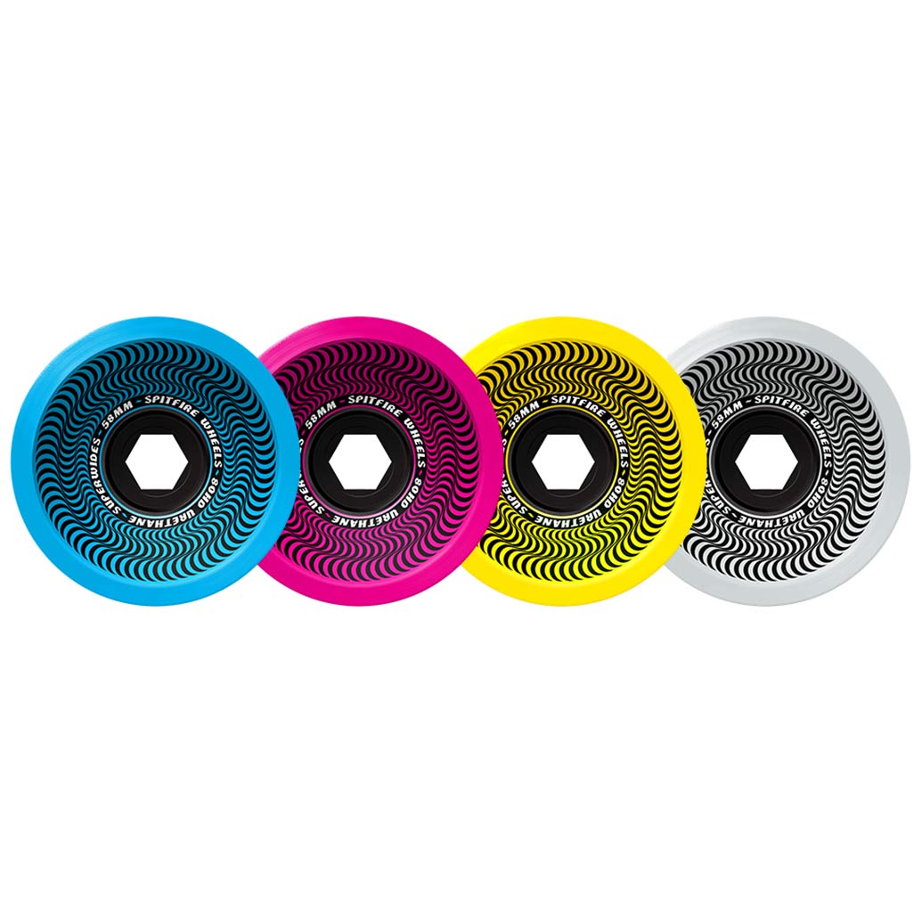 Spitfire 80HD Superwides 80A CMYK 58mm Skateboard Wheels