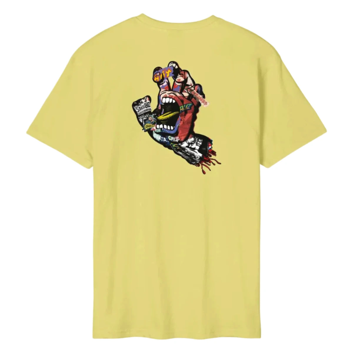 Santa Cruz Collage Hand T-Shirt - Faded Khaki