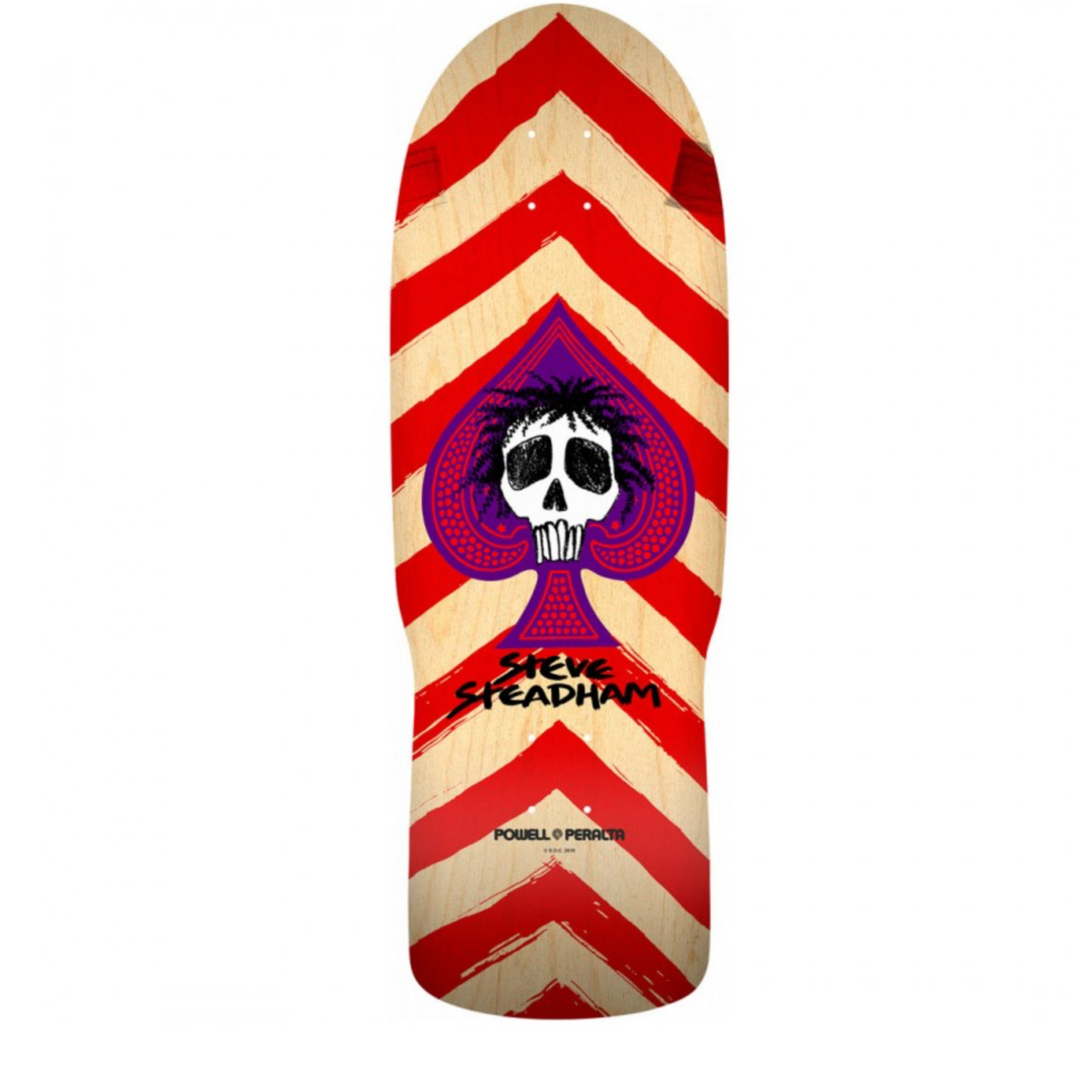 Jeu de raquettes Powell Peralta Steve Steadham Spade Reissue - Rouge/Naturel 10"