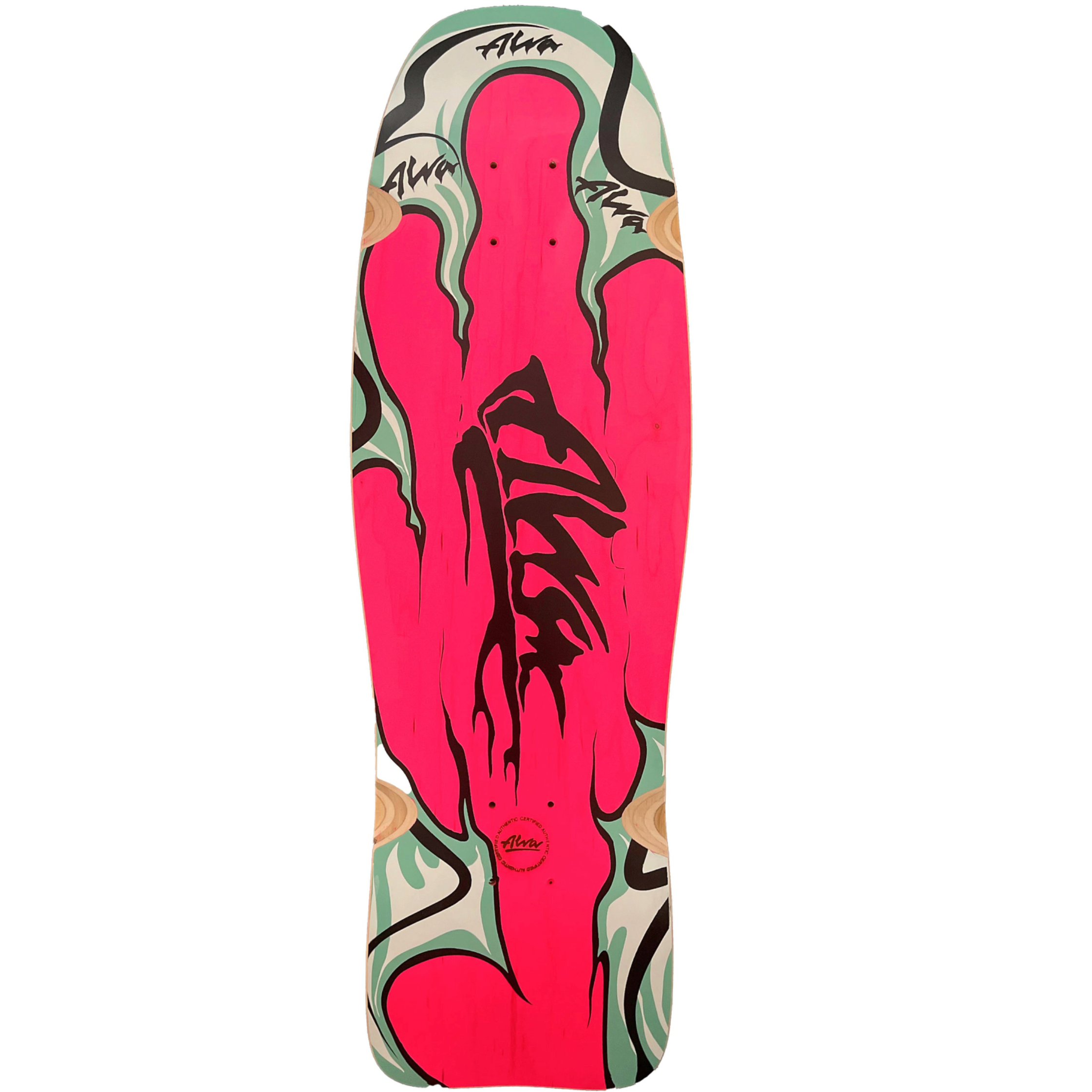 Alva Modern Aggression Fish Old Skool Deck - Roze