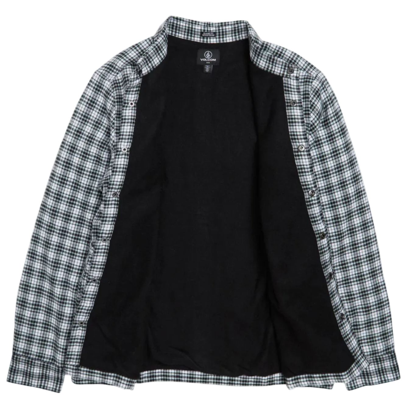 Volcom Wilderstone LS Shirt - Black/White