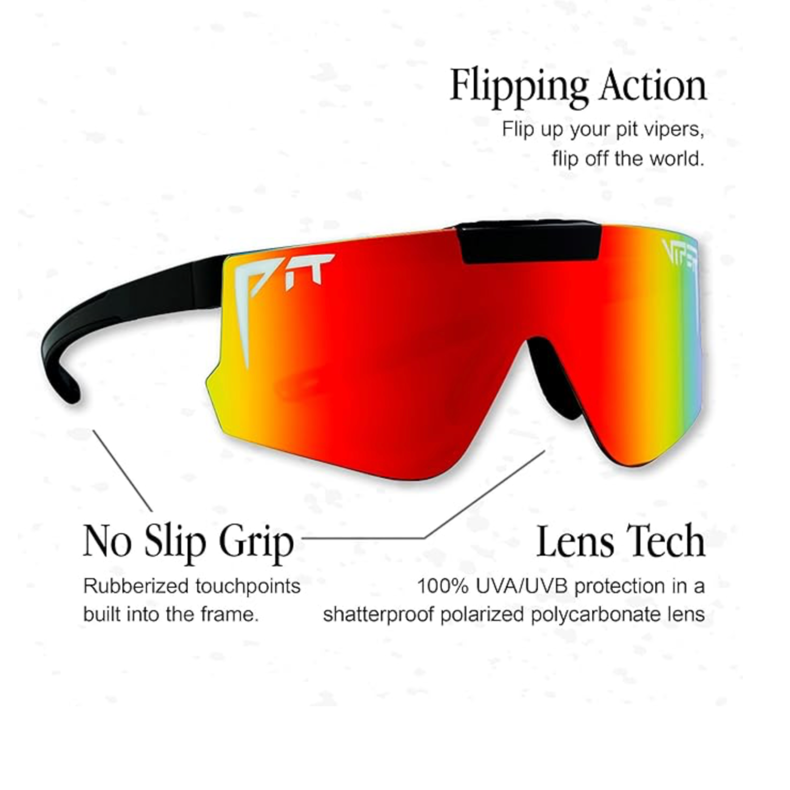 Pit Viper The All Star Flipp-Offs Rainbow Evo Sunglasses