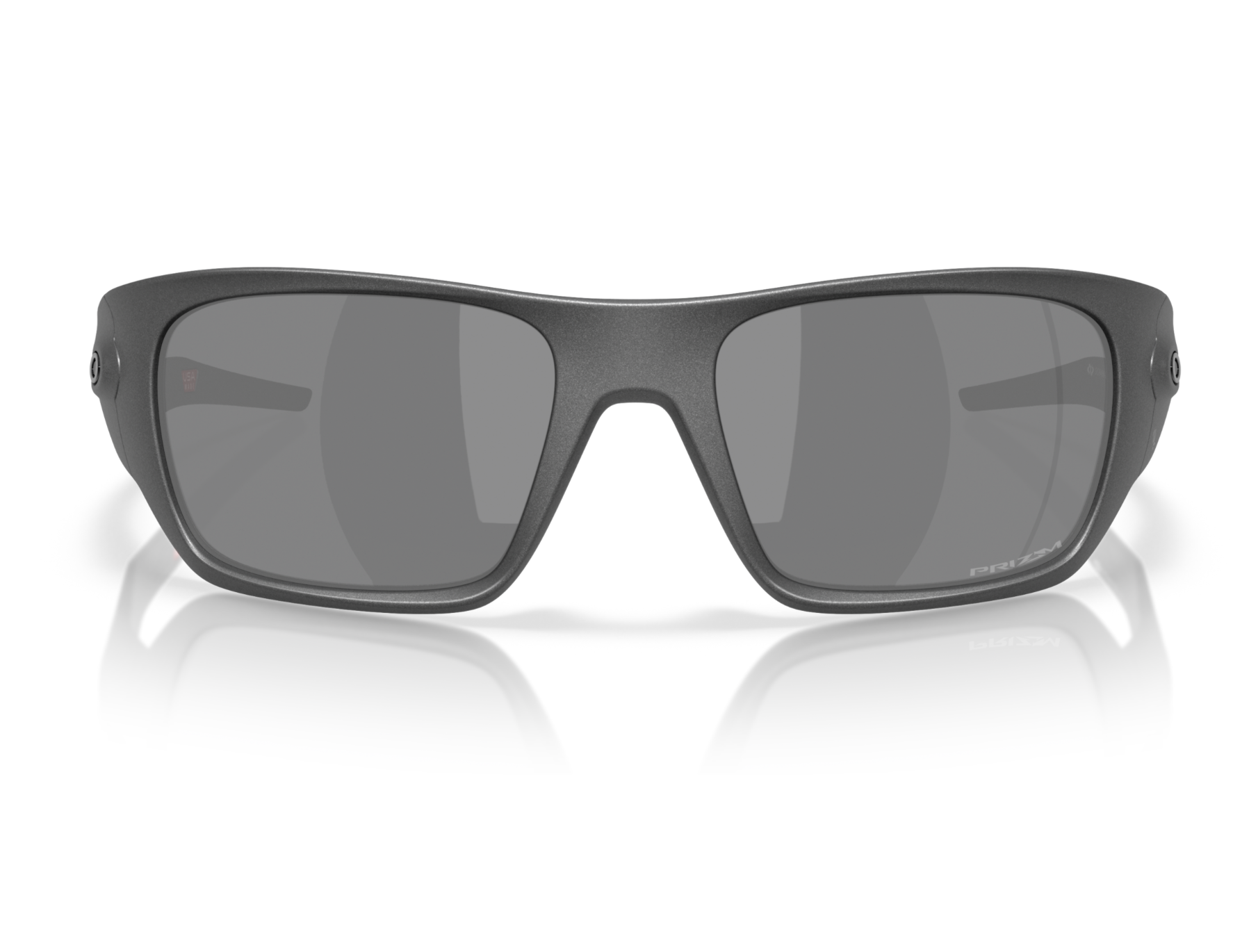 Oakley Masseter Prizm Steel Zwart Gepoetste Glazen Zonnebril