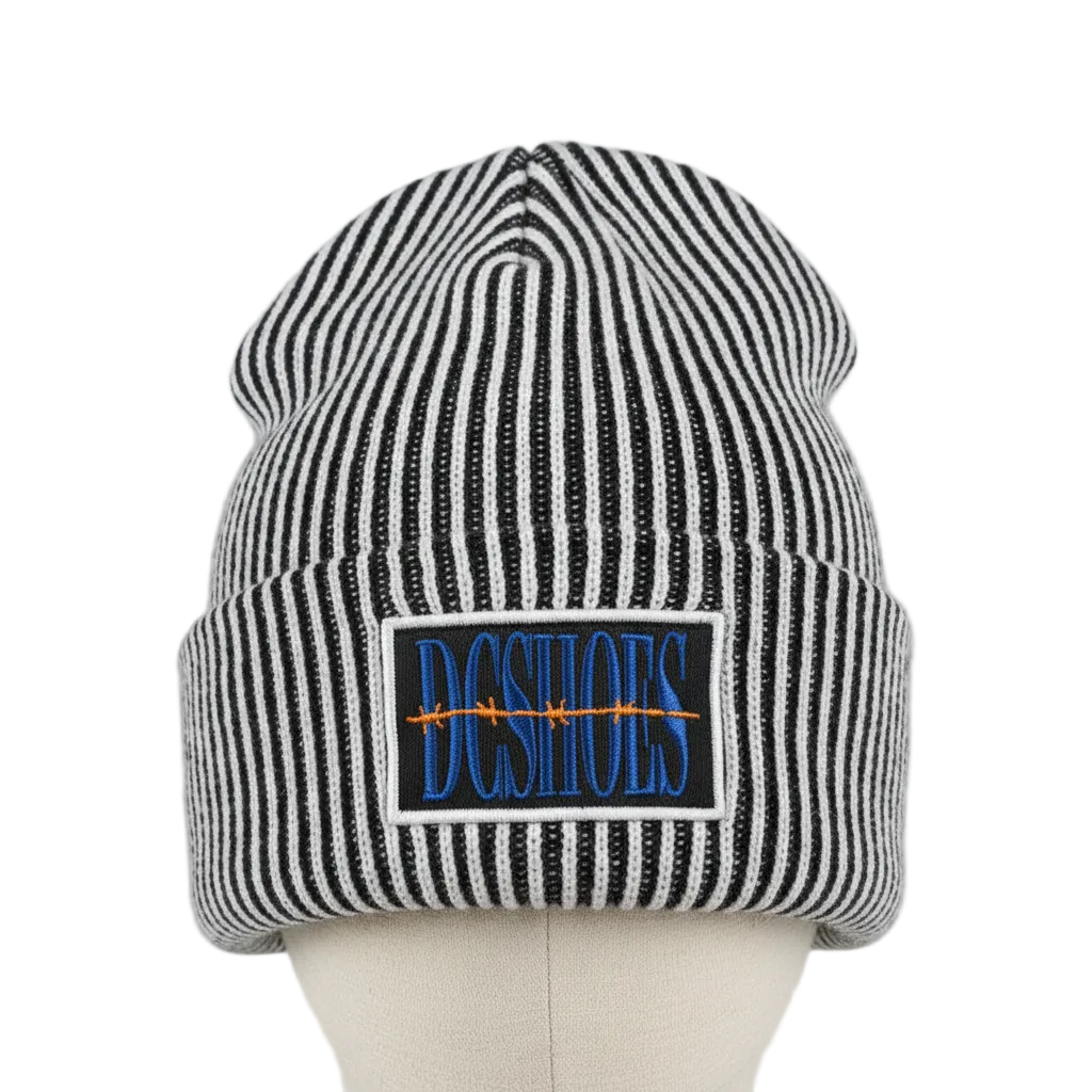 DC Two Thread Beanie - White/Black